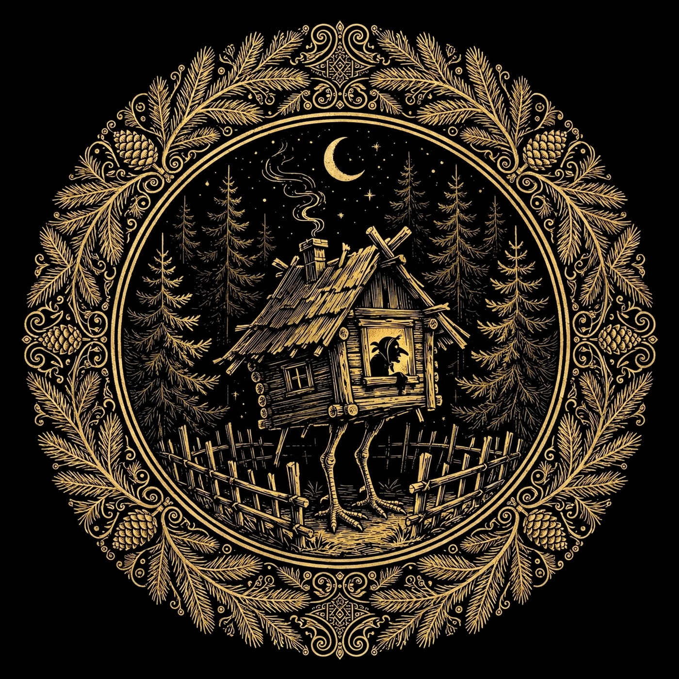 Afanasyev — Baba Yaga · Baba Yaga and the Zhikhar
