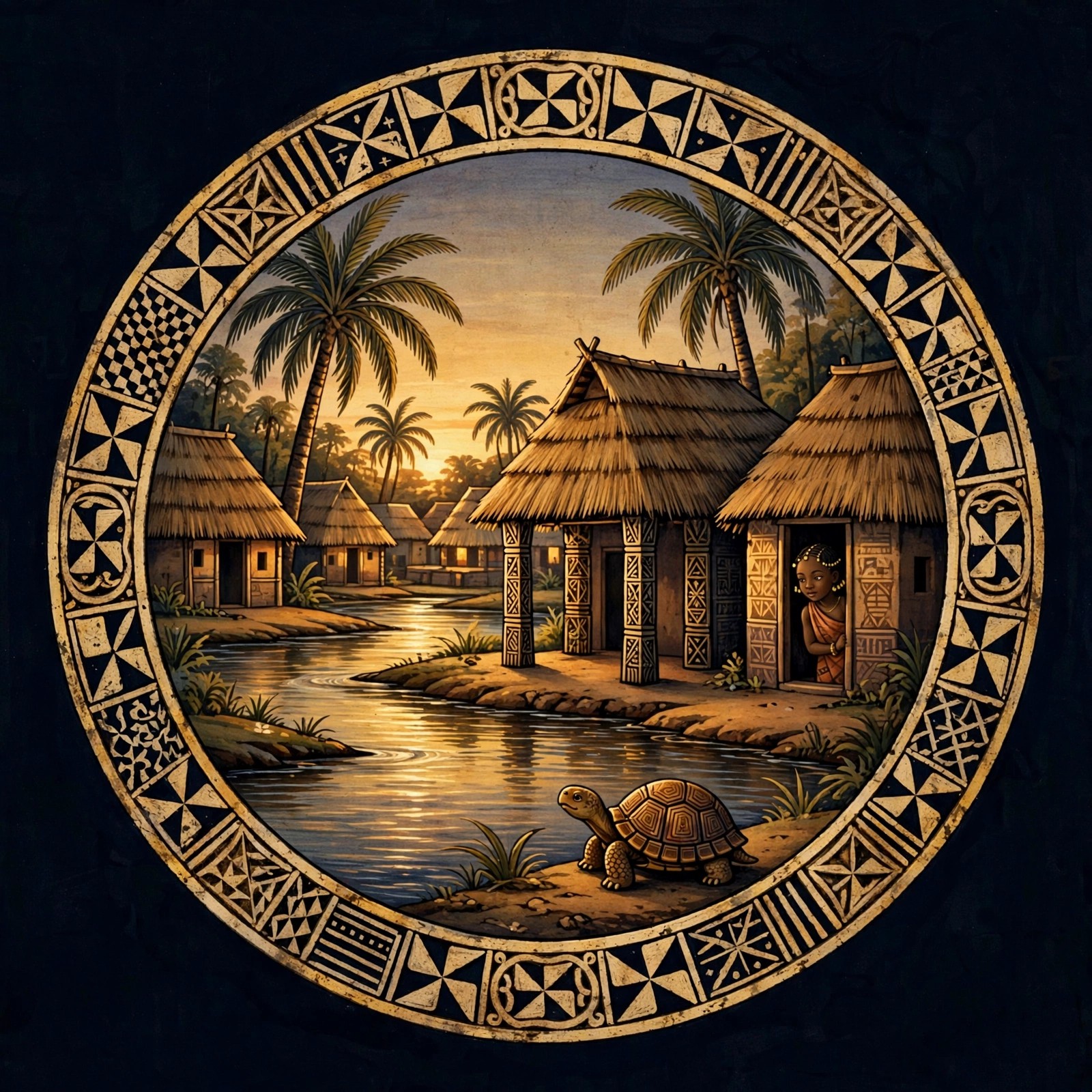 Folk Stories from Southern Nigeria — Part 1 of 3 (The Tortoise with a Pretty Daughter · Why the Bat Flies by Night · The King Who Married the Cock's Daughter · The Fish and the Leopard's Wife · Why the Bat Is Ashamed to Be Seen in the Daytime) episode artwork