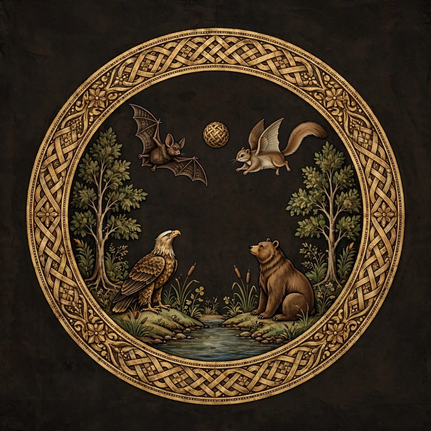 Myths of the Cherokee — Part 7 of 22 (The Ball Game of the Birds and Animals · The Race Between the Crane and the Hummingbird · The Hunter and the Buzzard) episode artwork