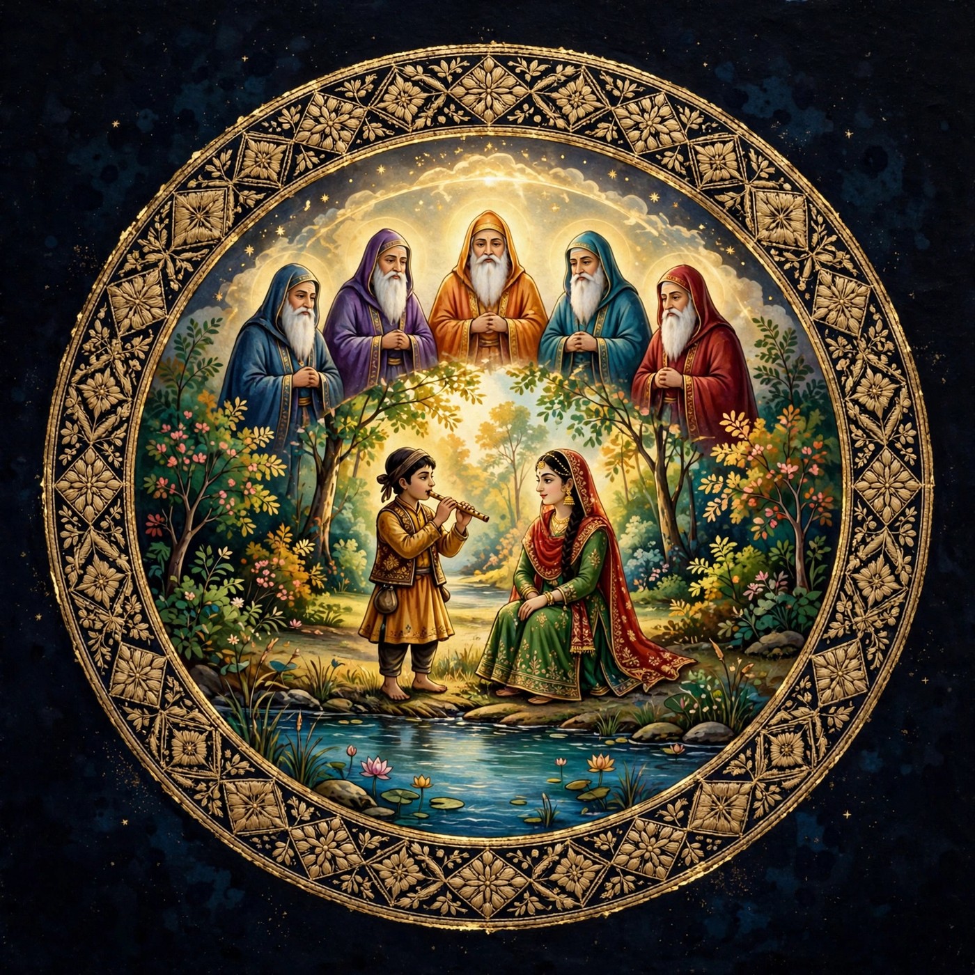 Heer Ranjha — Part 2 of 9 (The Meeting · The Cowherd of Jhang · The Five Pirs · Meetings in the Forest · Kaidu's Discovery) episode artwork