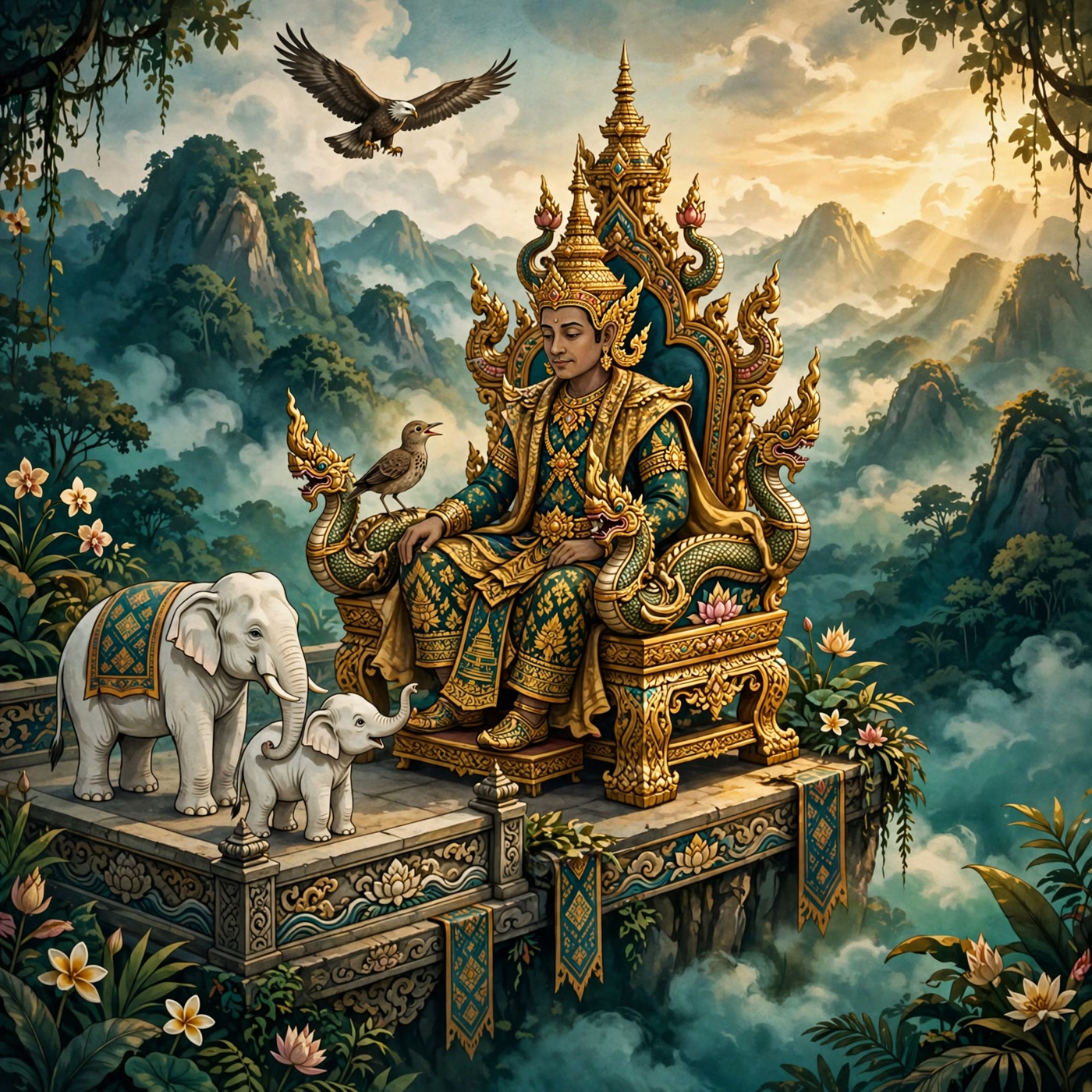 The Gatiloke — Part 5 of 23 (The Sampoch Bird and the Hen · Isvara's Eagle · The Orphan Boy and the King · The King and the Buffalo-Herd Boy · The Kanlong Bird and the Kingkok)