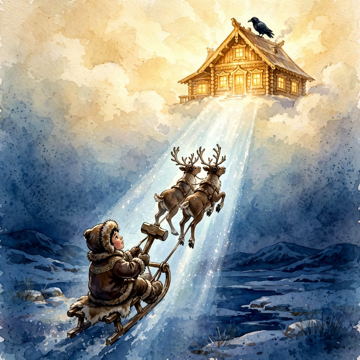 Northern Tales — Part 9 of 22 (Raven and She-Fox · The Boy who married the Sun)