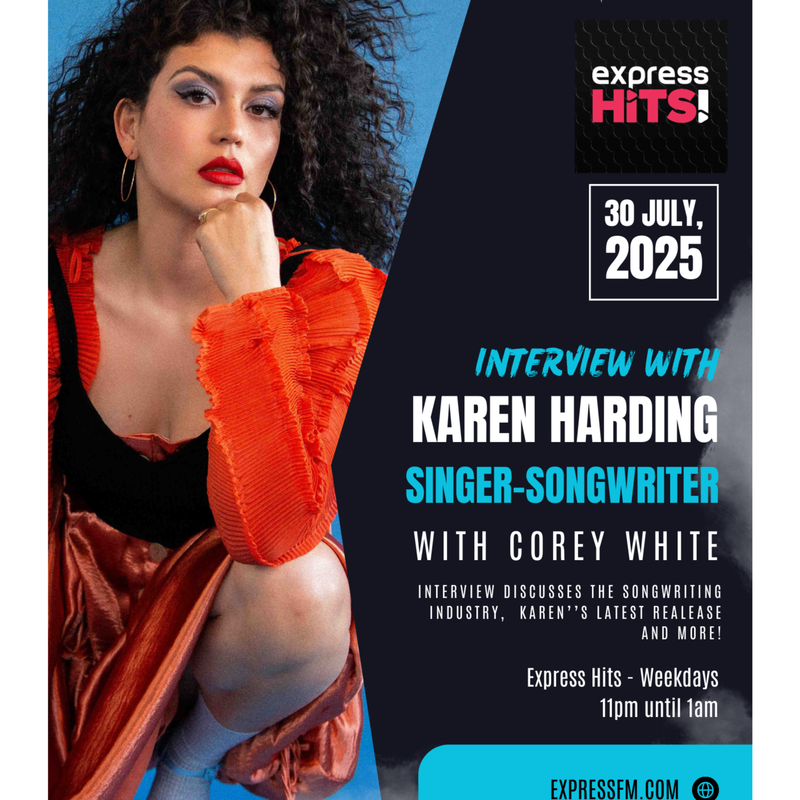 Karen Harding Interview - Express Hits