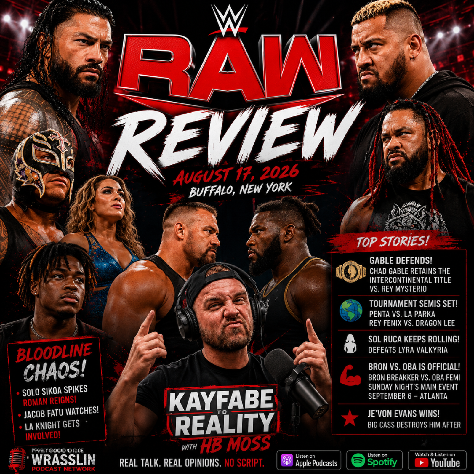 WWE WEEKLY RAW REVIEW | AUGUST 17, 2026 episode artwork