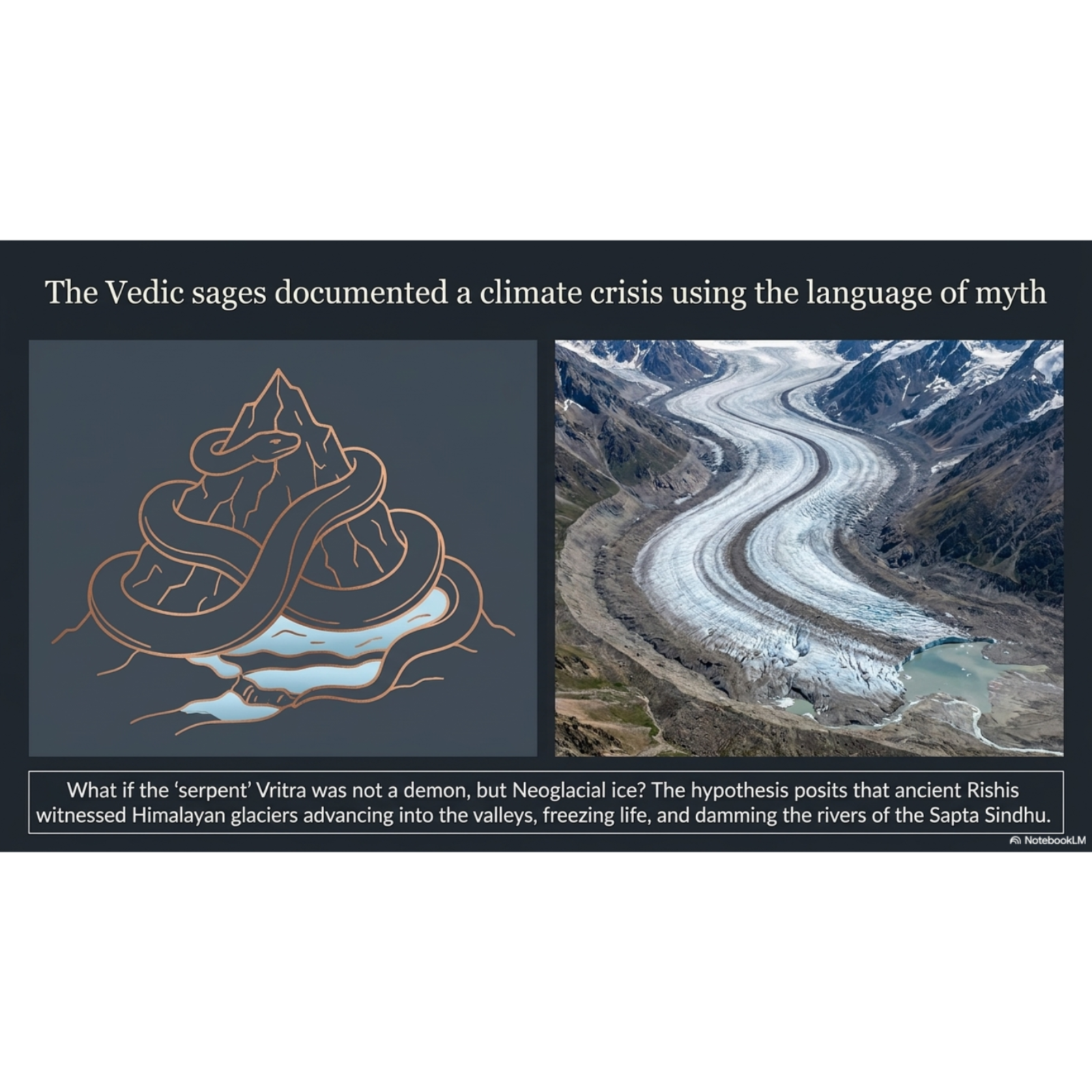 The Rigveda serpent was a glacier