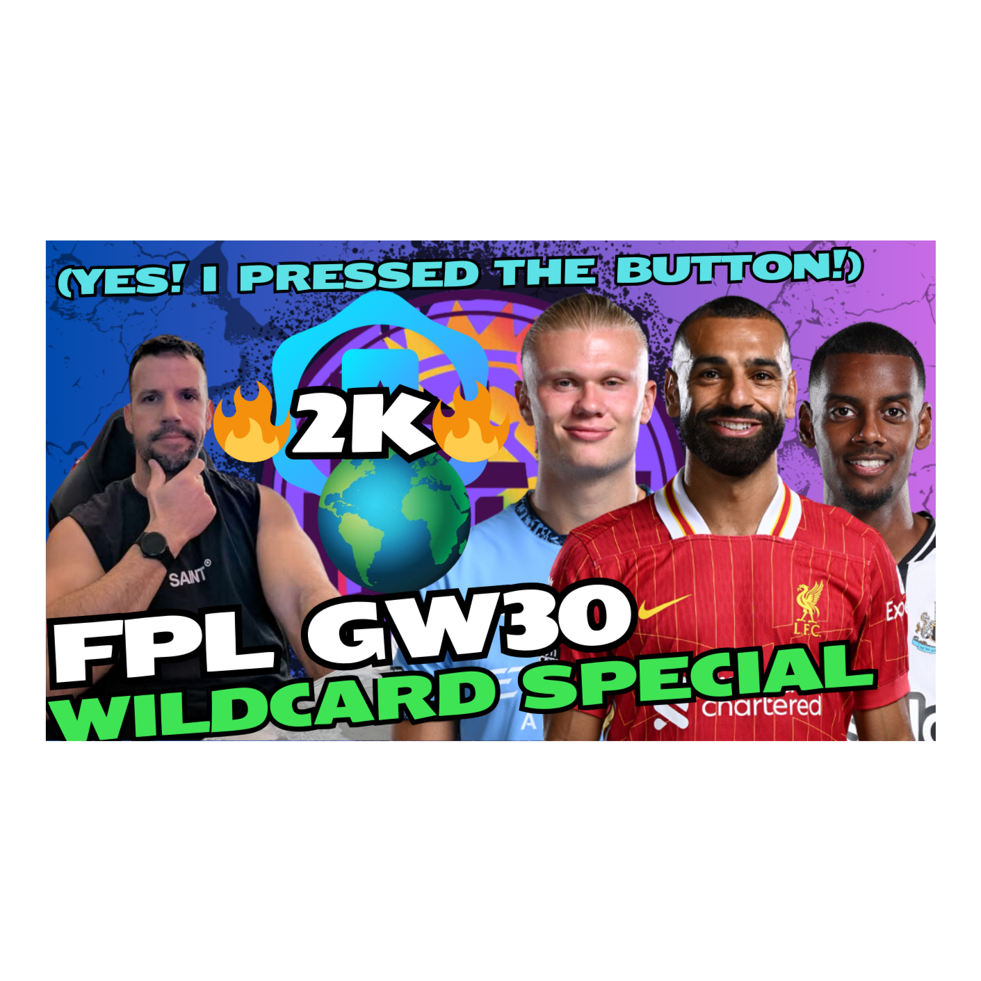 2k OR! 🌍🔥 MY GAMEWEEK 30 WILDCARD SPECIAL - YES! I PRESS THE BUTTON | Fantasy Premier League 2024/25