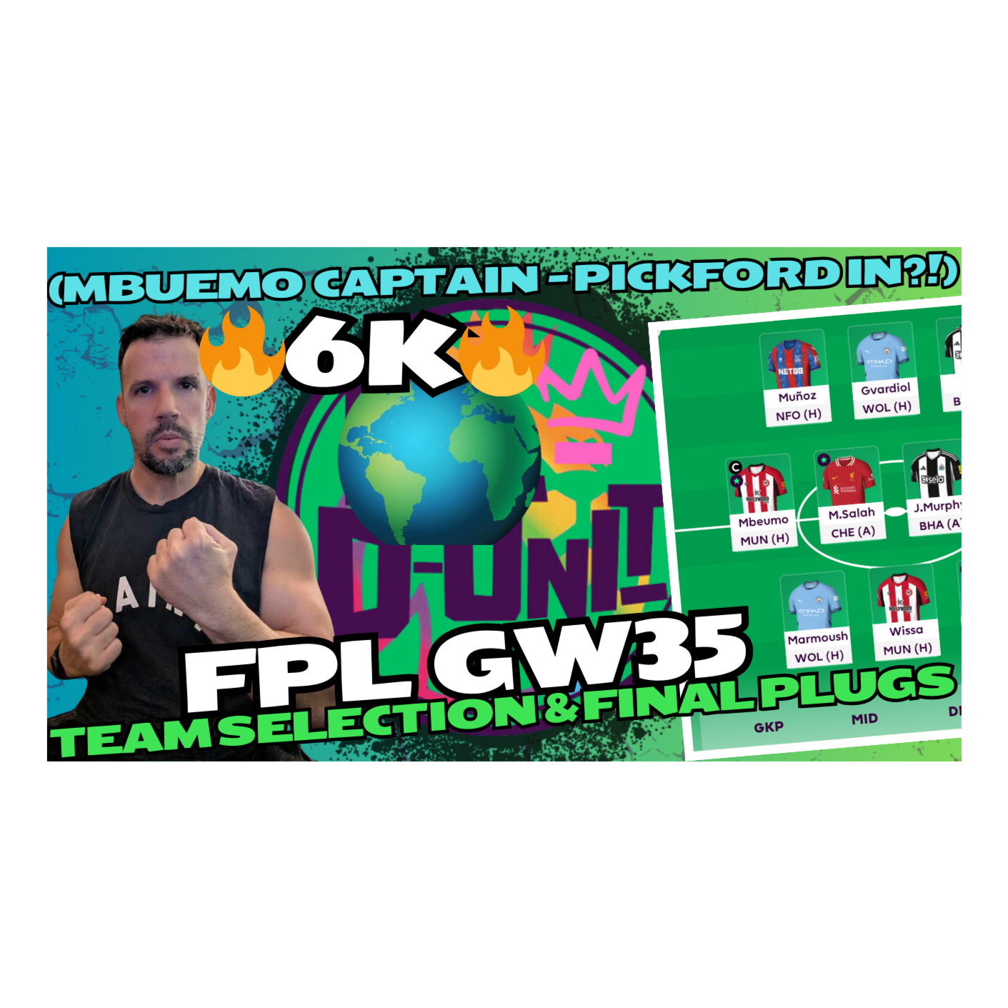 6K OR!🌏🔥 | GAMEWEEK 35 TEAM SELECTION - PICKFORD IN FOR RAYA? | Fantasy Premier League Tips 2024/25