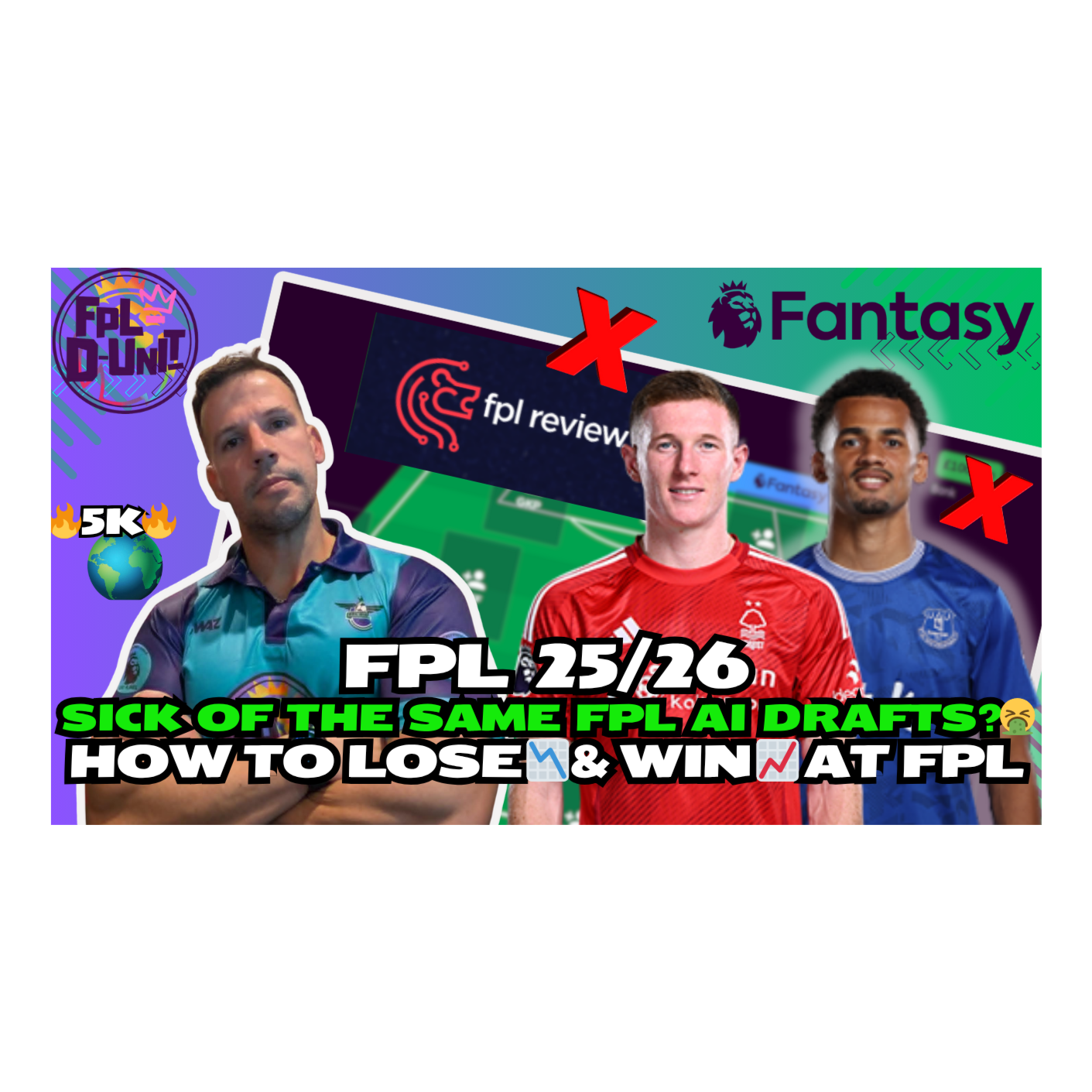 SICK OF THE SAME FPL AI DRAFTS?🤮 | HOW TO LOSE 📉& WIN 📈AT FPL🔥| Fantasy Premier League Tips 2025/26