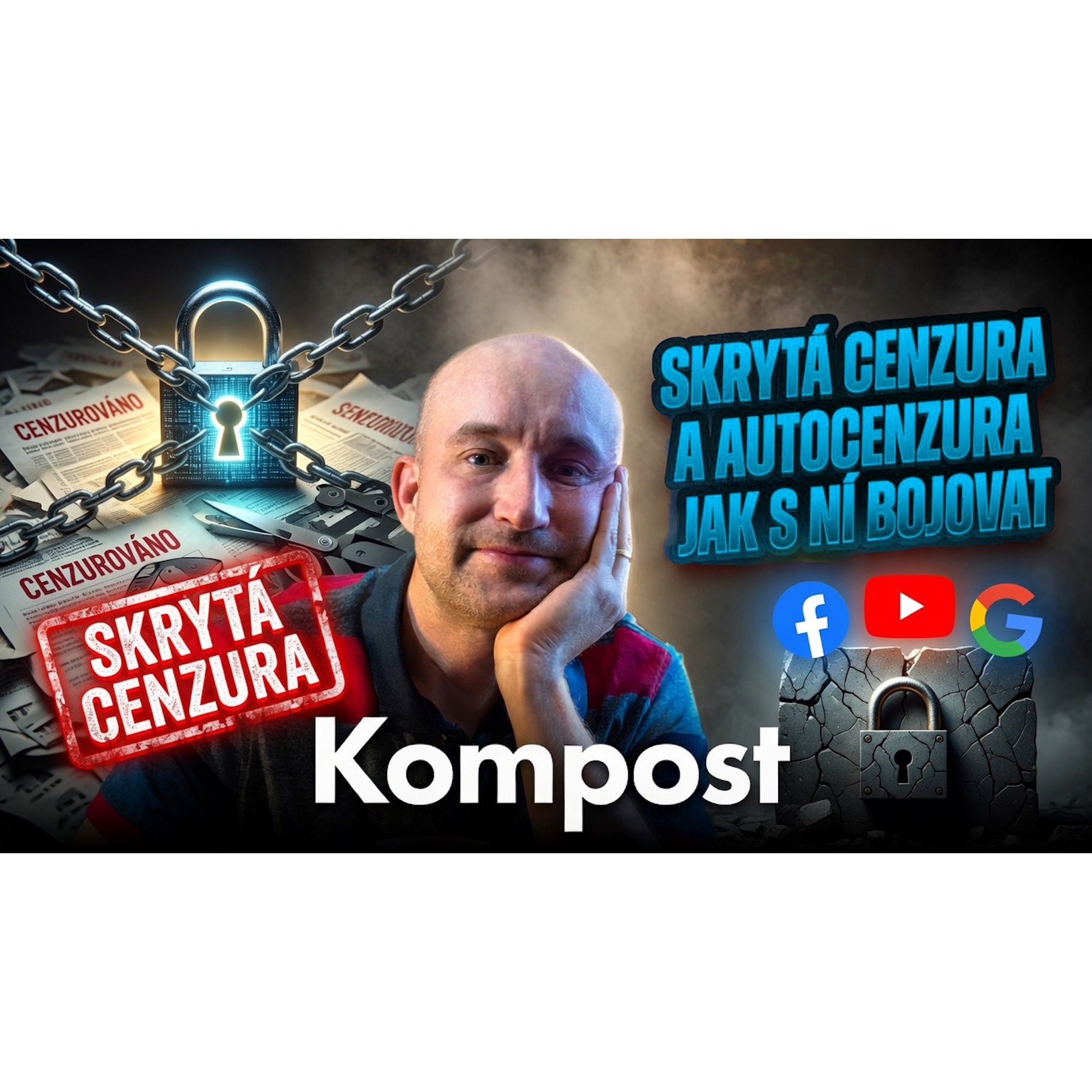 Cenzura v ČT a ČR, sociálních sítí a AI. Čeho se tak moc bojí? Co s tím? | Kompost #3 episode artwork