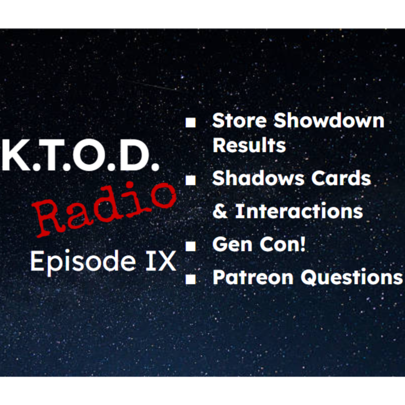 KTOD Radio - The Competitive Star Wars Unlimited Podcast