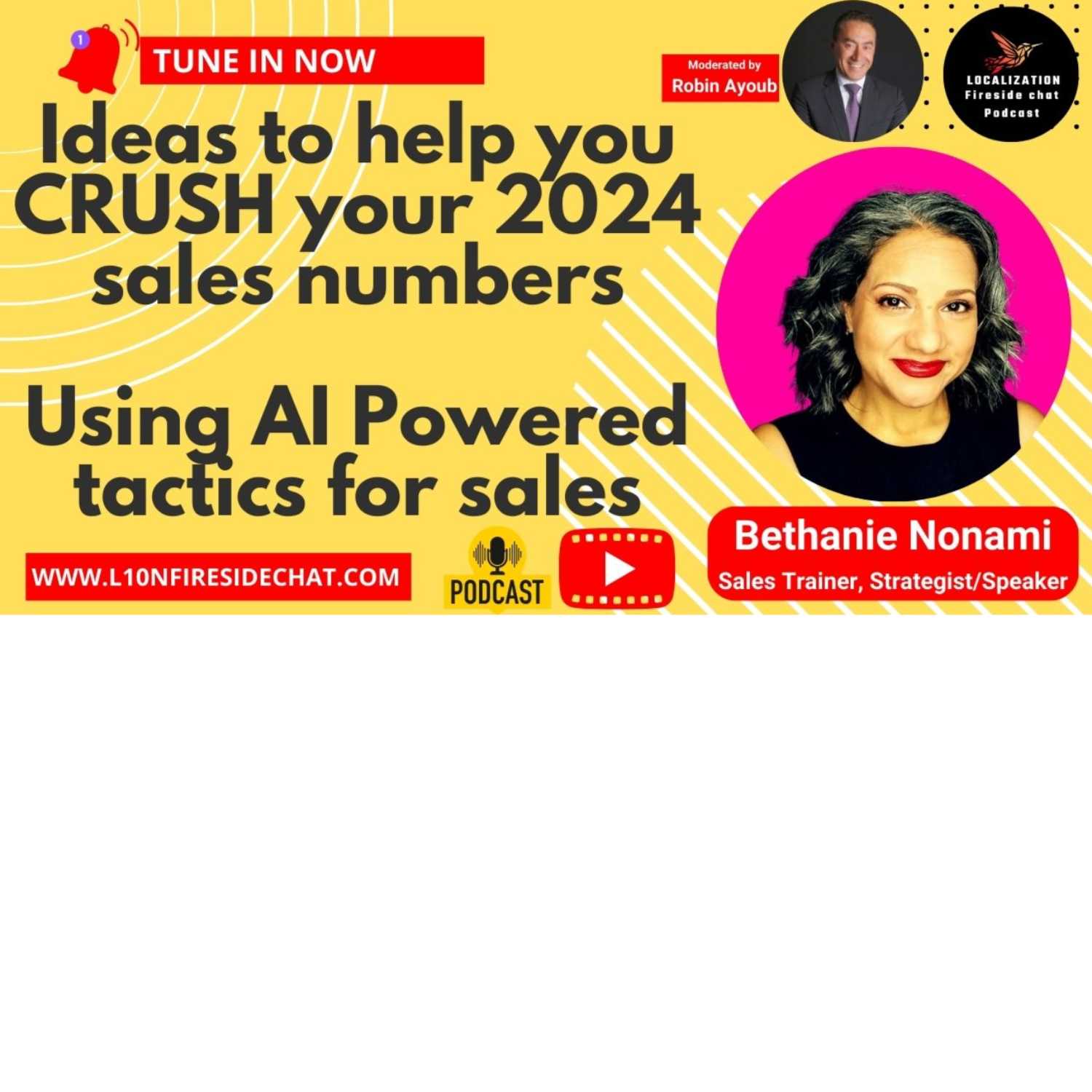 Ideas to help you crush your 2024 numbers: Learn AI AI-powered tactics with Bethanie Nonami