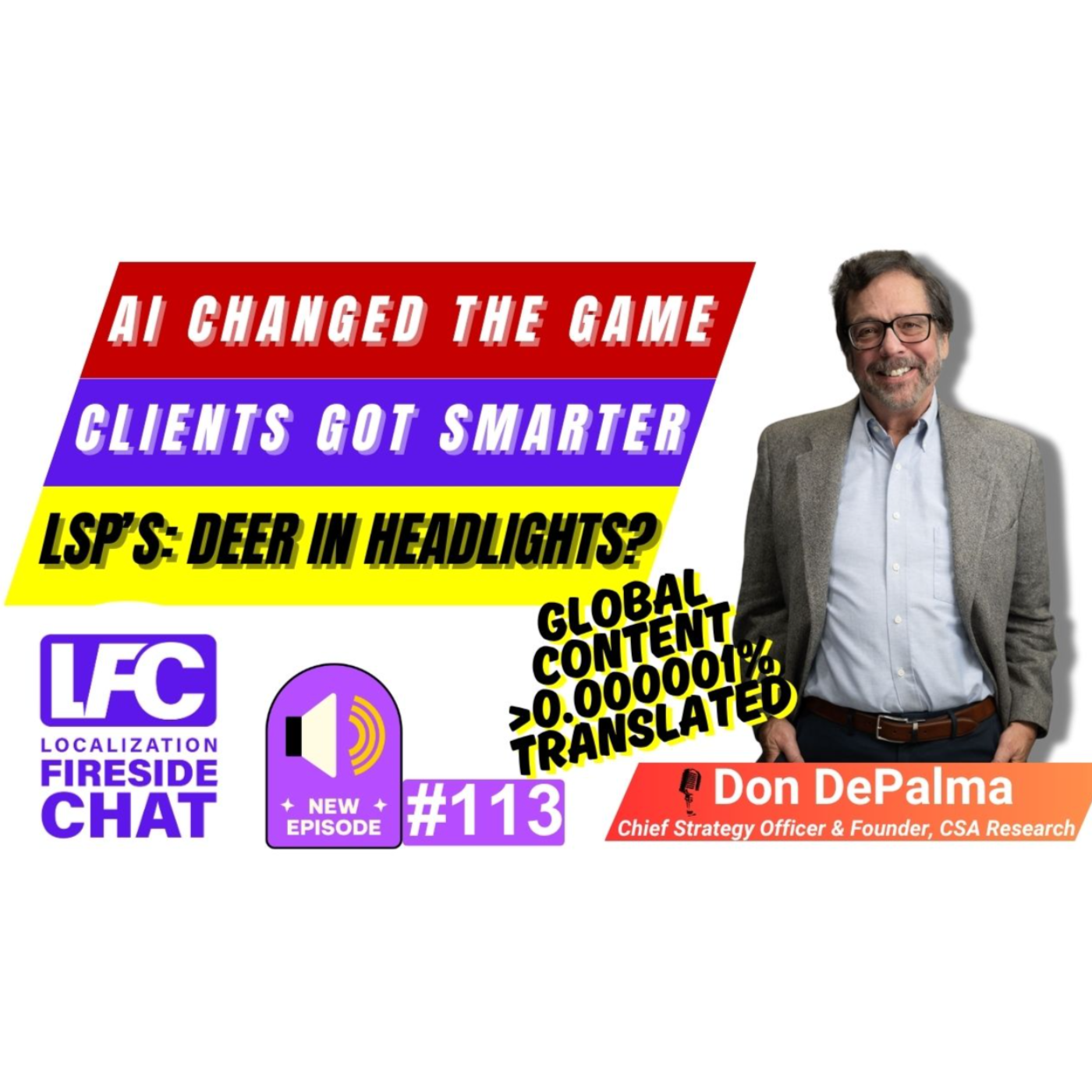 🔥 AI Changed the Game. Did LSPs Freeze? 🧊 | Don DePalma on the Future of Localization