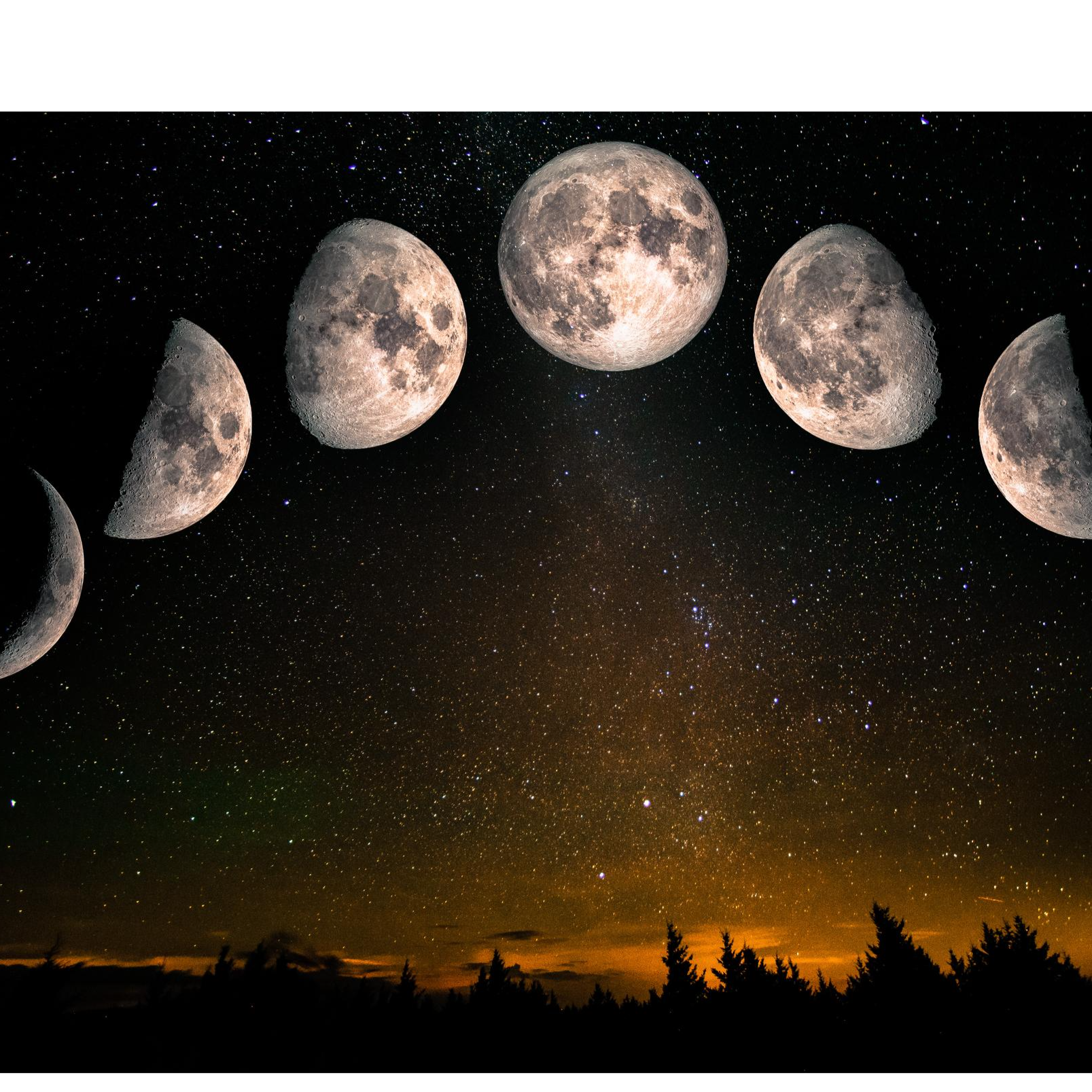 La luna y sus faces