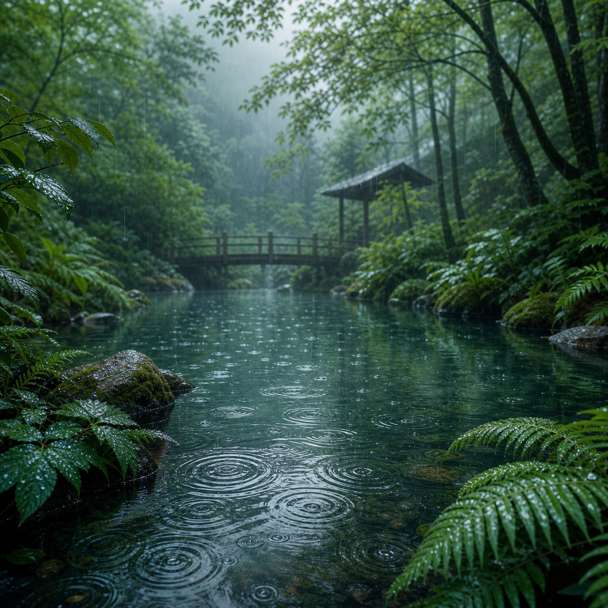 🌧️ PLUIE fine et régulière, murmure léger des gouttes — 1 H de bruit naturel apaisant pour méditer, lire et retrouver le calme intérieur