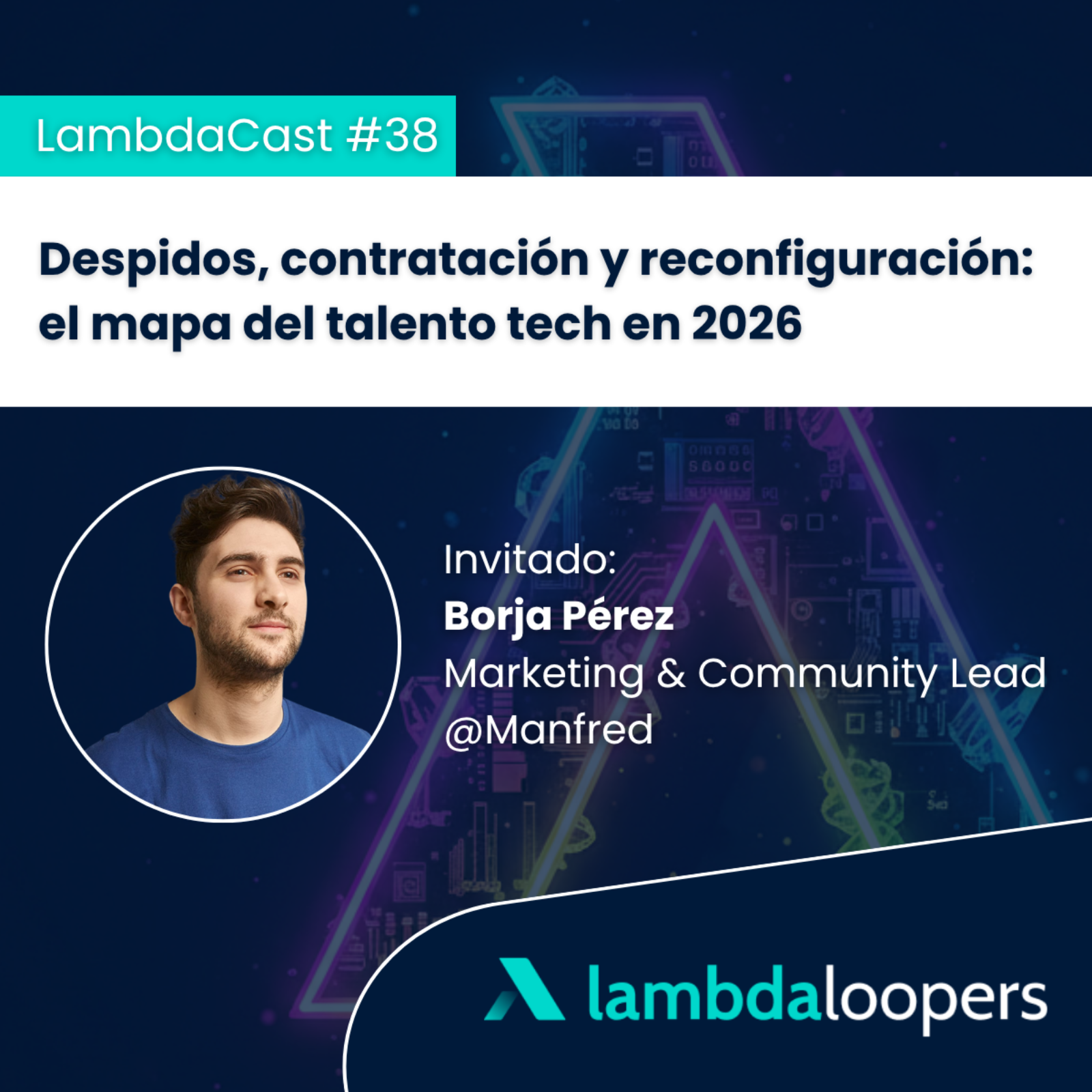 LambdaCast #38. Despidos, contratación y reconfiguración: el mapa del talento tech en 2026 episode artwork