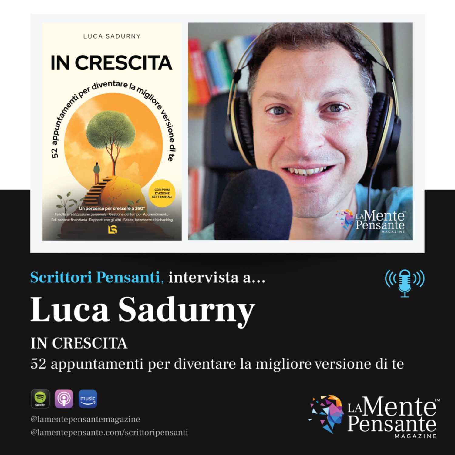 Luca Sadurny Intervista all'Autore del libro di Crescita Personale e Self-Help, "IN CRESCITA", 2023