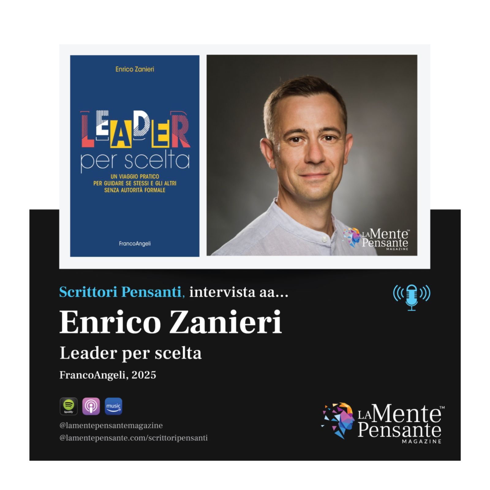 Intervista a Enrico Zanieri Autore di "Leader per scelta", FrancoAngeli, 2025 episode artwork