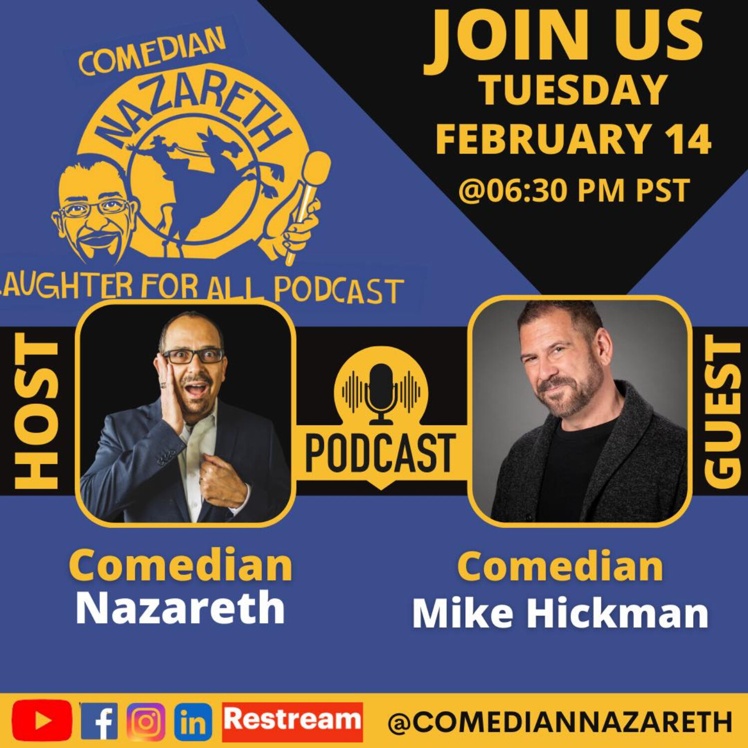 Laughter for All Podcast with Comedian Nazareth