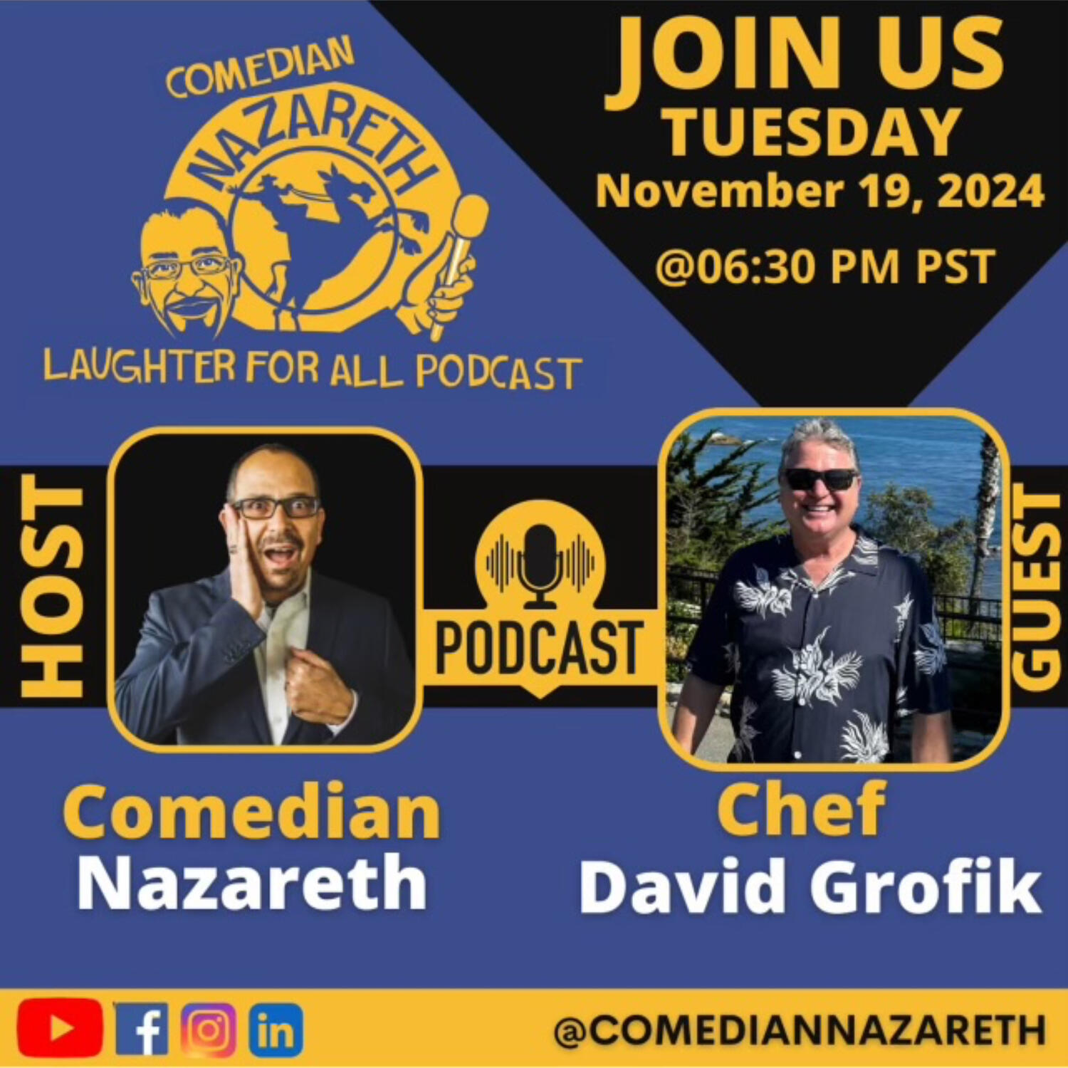 My guest is Chef David Grofik - A Great Thanksgiving Dinner episode artwork