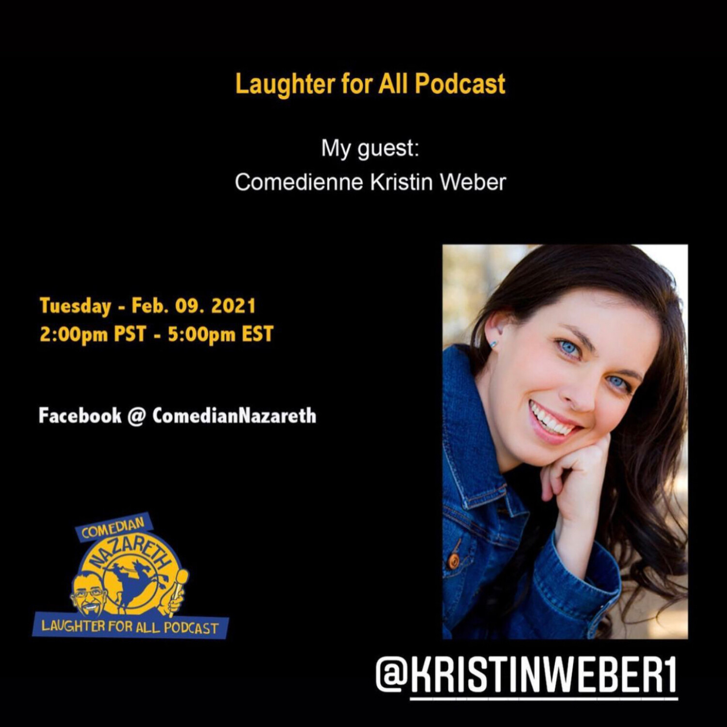 LFA Podcast with guest Comedienne: Kristin Weber episode artwork