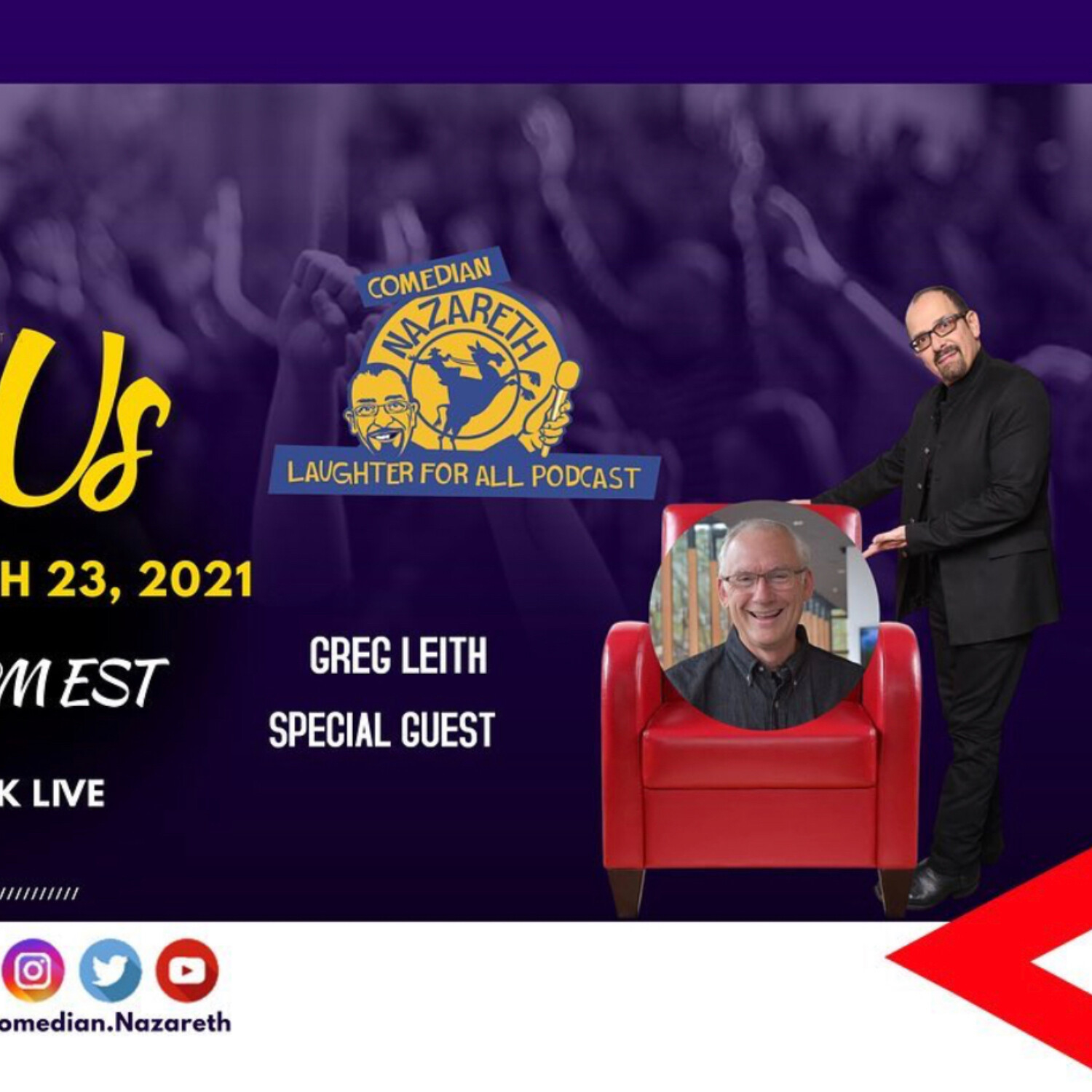 Laughter for All Podcast with Comedian Nazareth