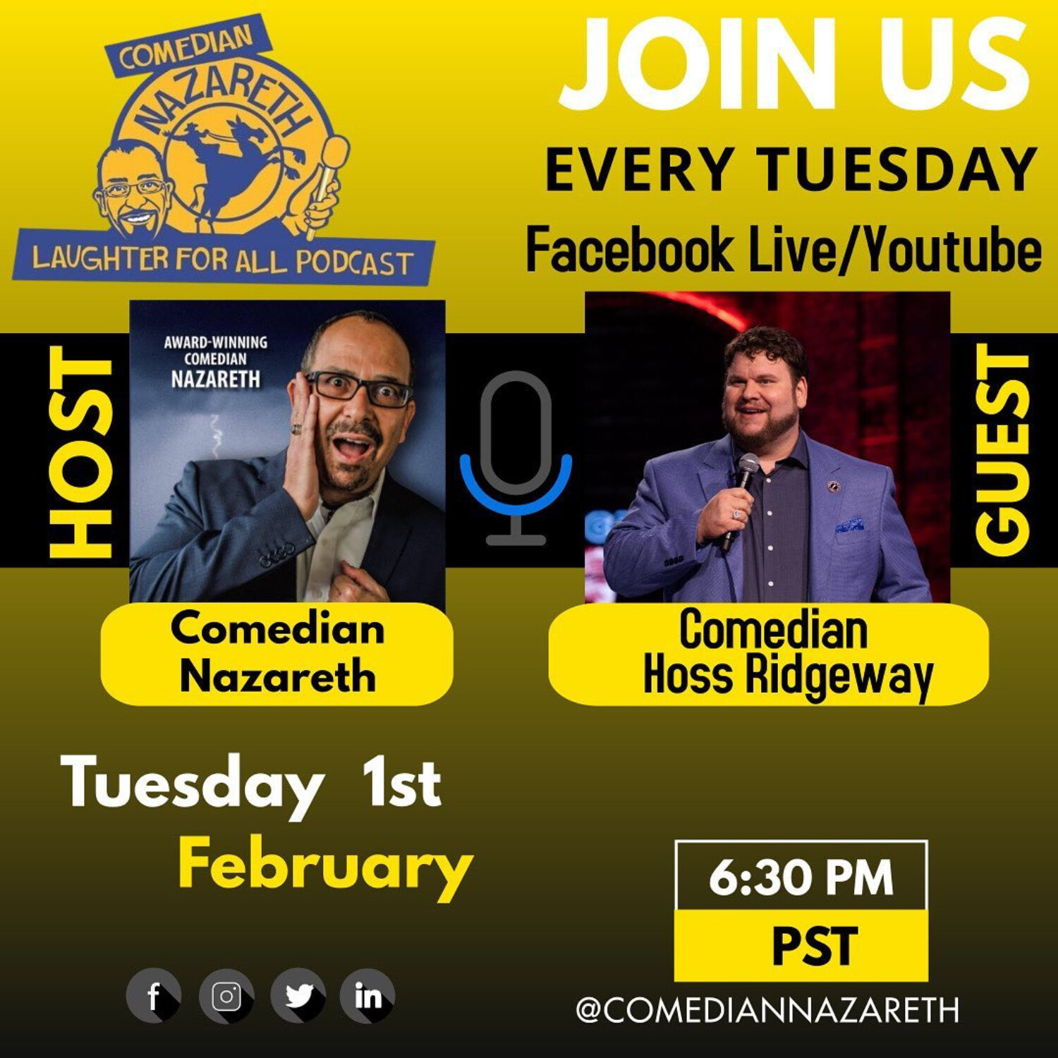 From No GED to a PHD. My guest is Comedian Hoss Ridgeway episode artwork