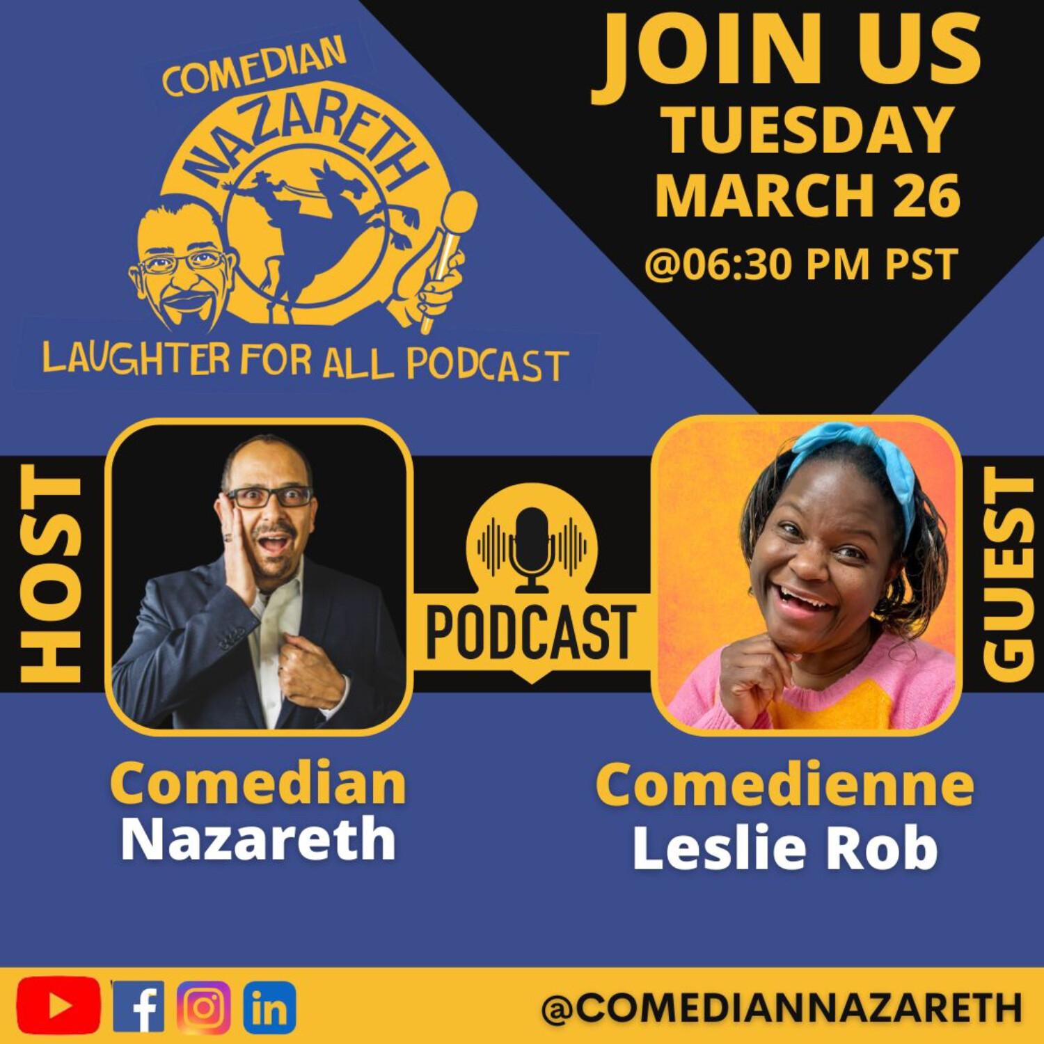 Laughter for All Podcast with Comedian Nazareth