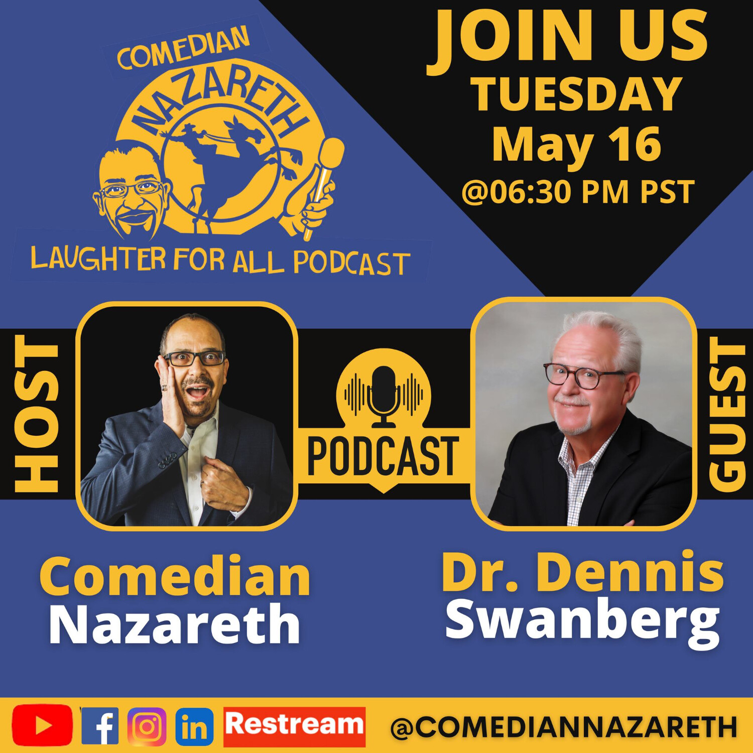 Laughter for All Podcast with Comedian Nazareth