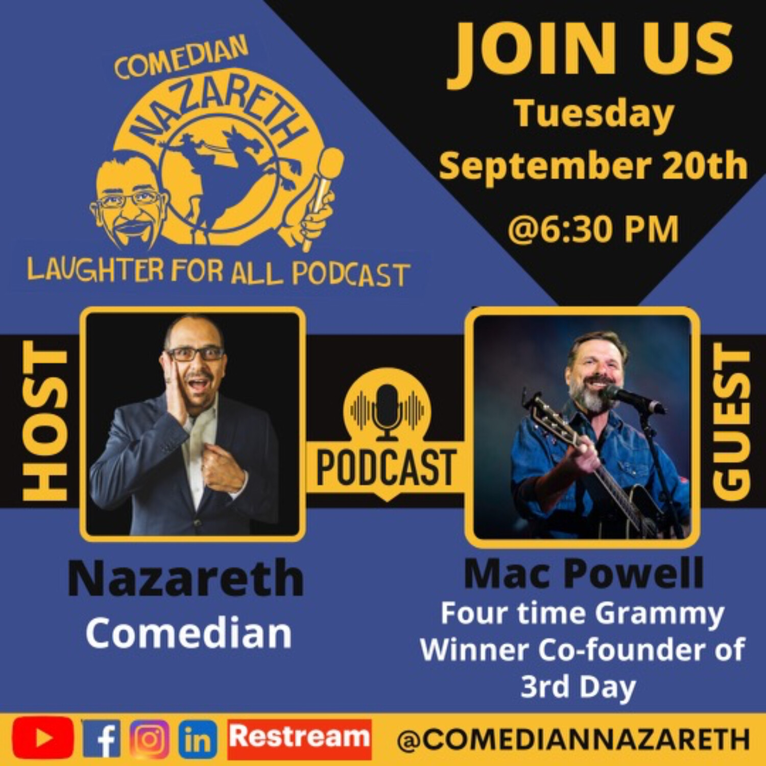 Laughter for All Podcast with Comedian Nazareth