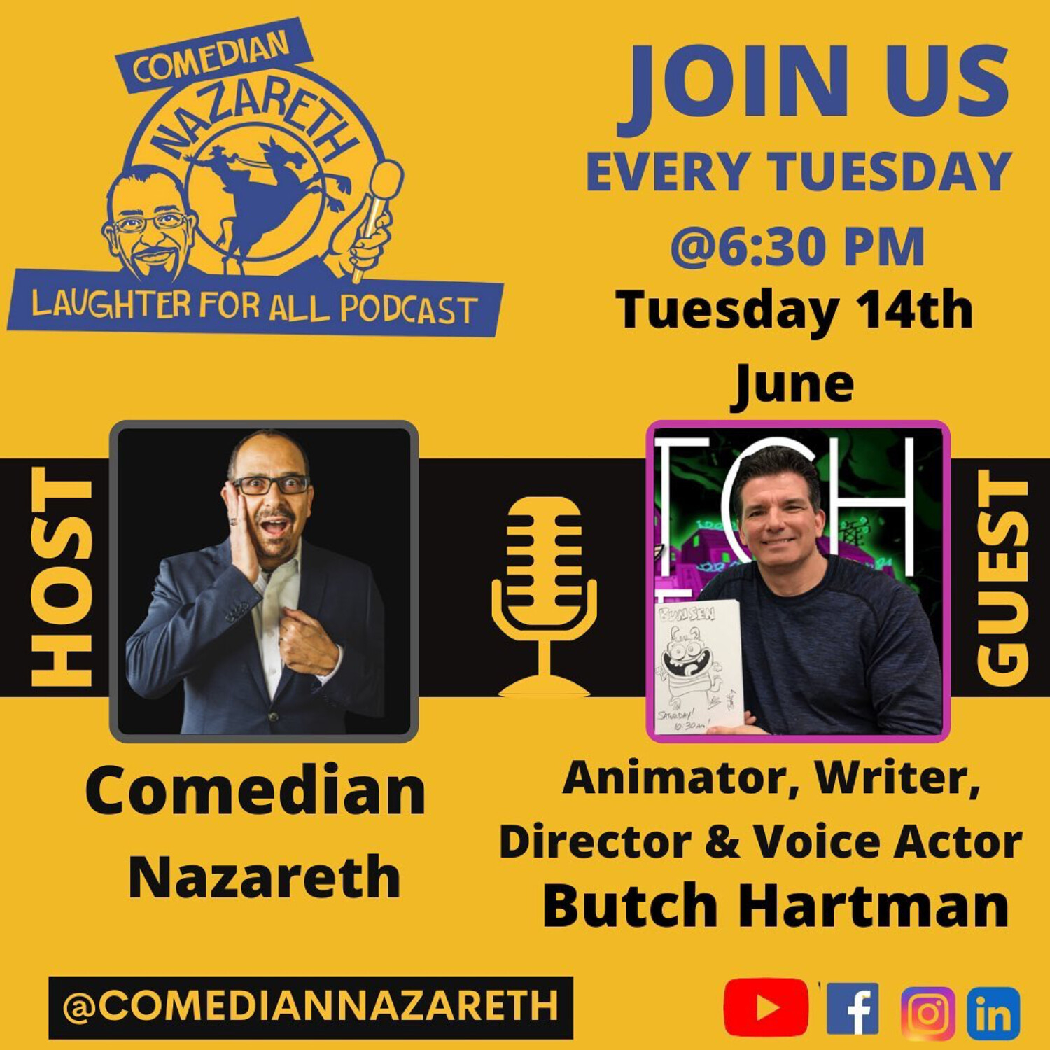 Laughter for All Podcast with Comedian Nazareth