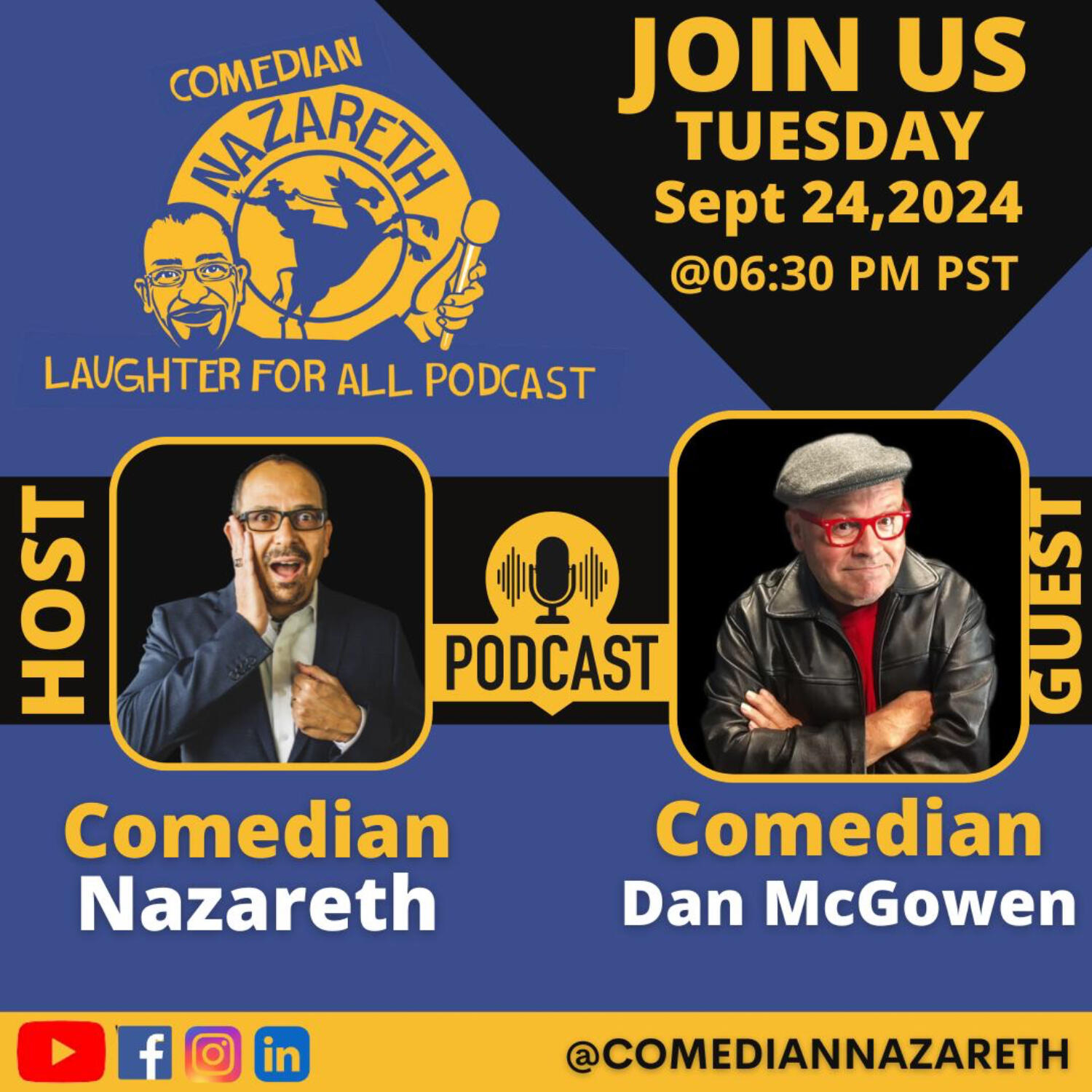 Laughter for All Podcast with Comedian Nazareth