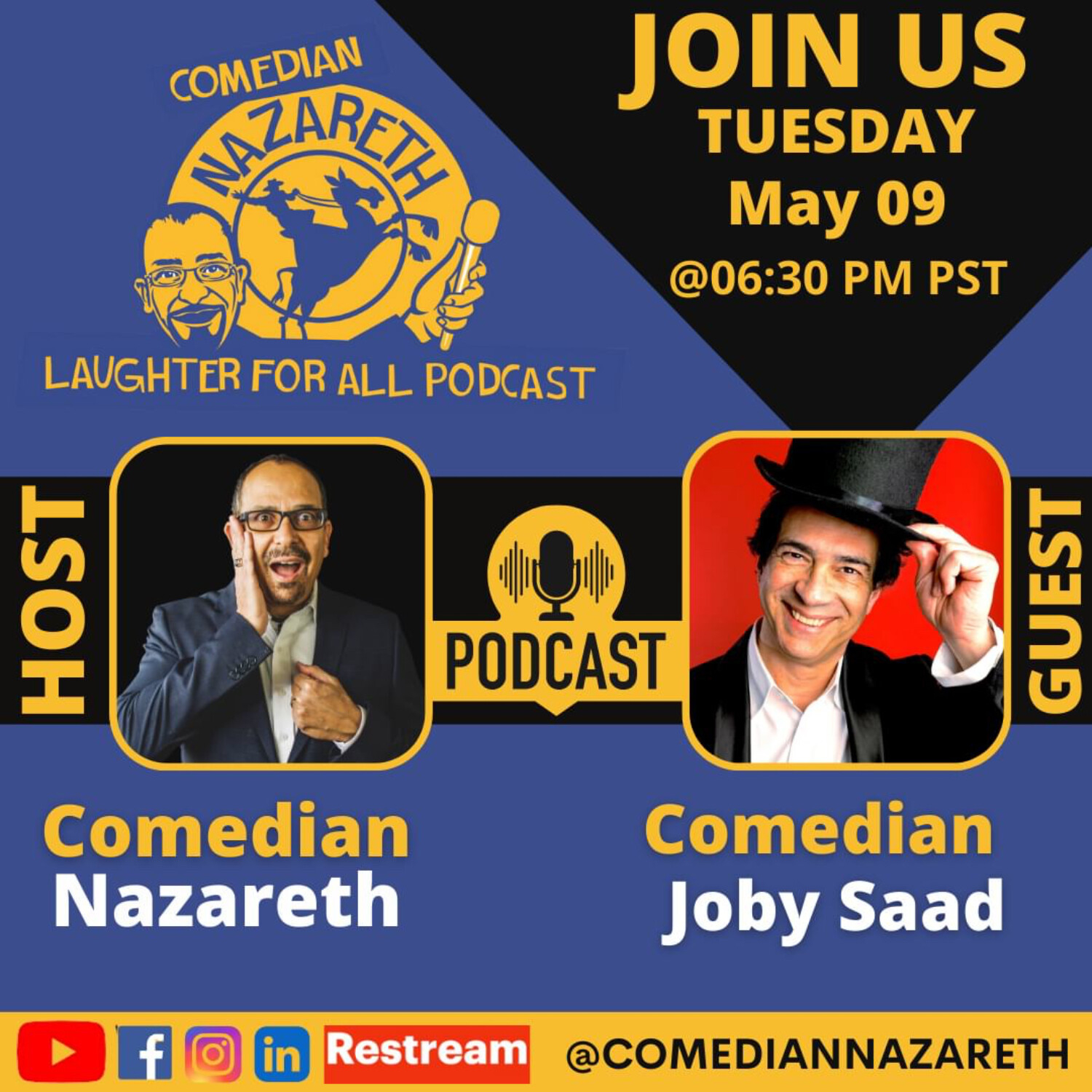 Ep 171 The Village Idiot. Comedian: Joby Saad episode artwork