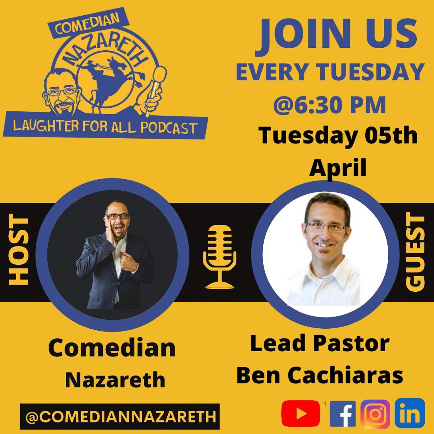 Laughter for All Podcast with Comedian Nazareth