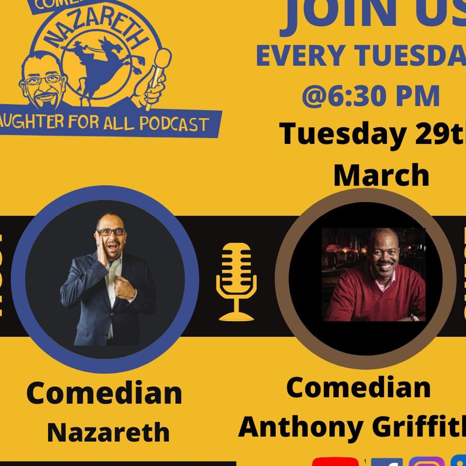 Laughter for All Podcast with Comedian Nazareth