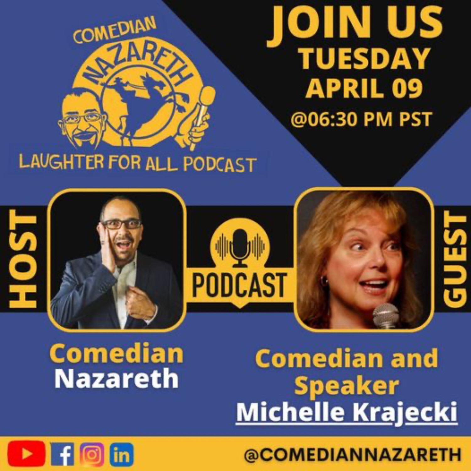 Laughter for All Podcast with Comedian Nazareth