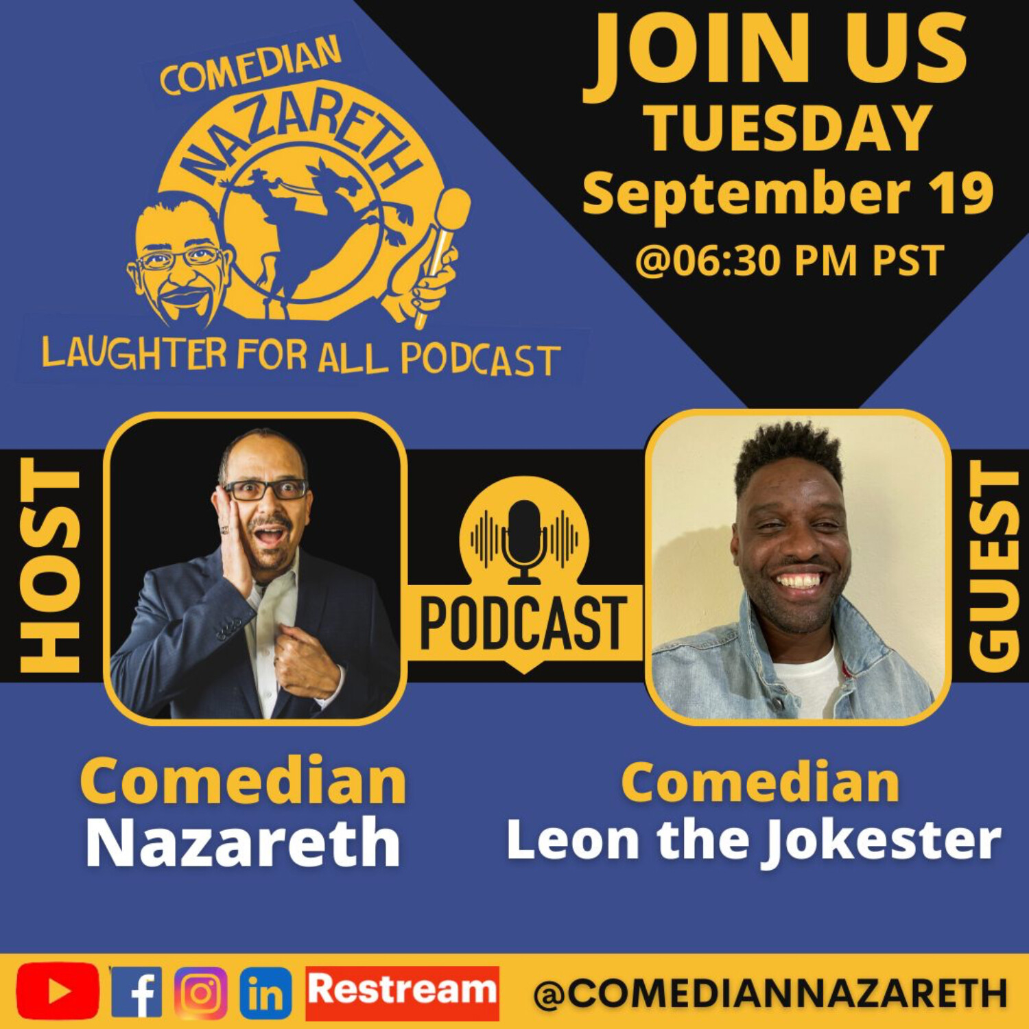 Walking By Faith Not By Sight with Blind Comedian: Leon The Jokester episode artwork