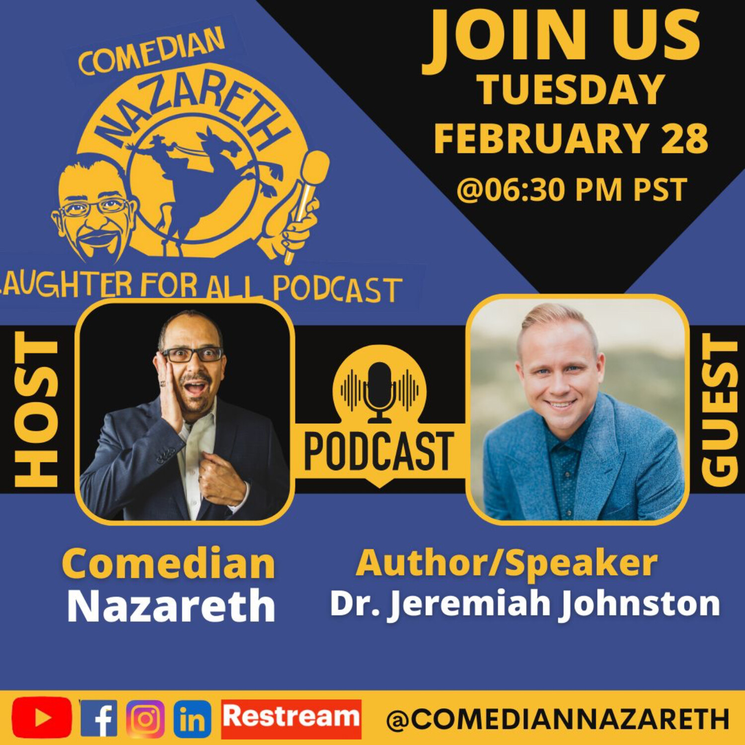 Laughter for All Podcast with Comedian Nazareth