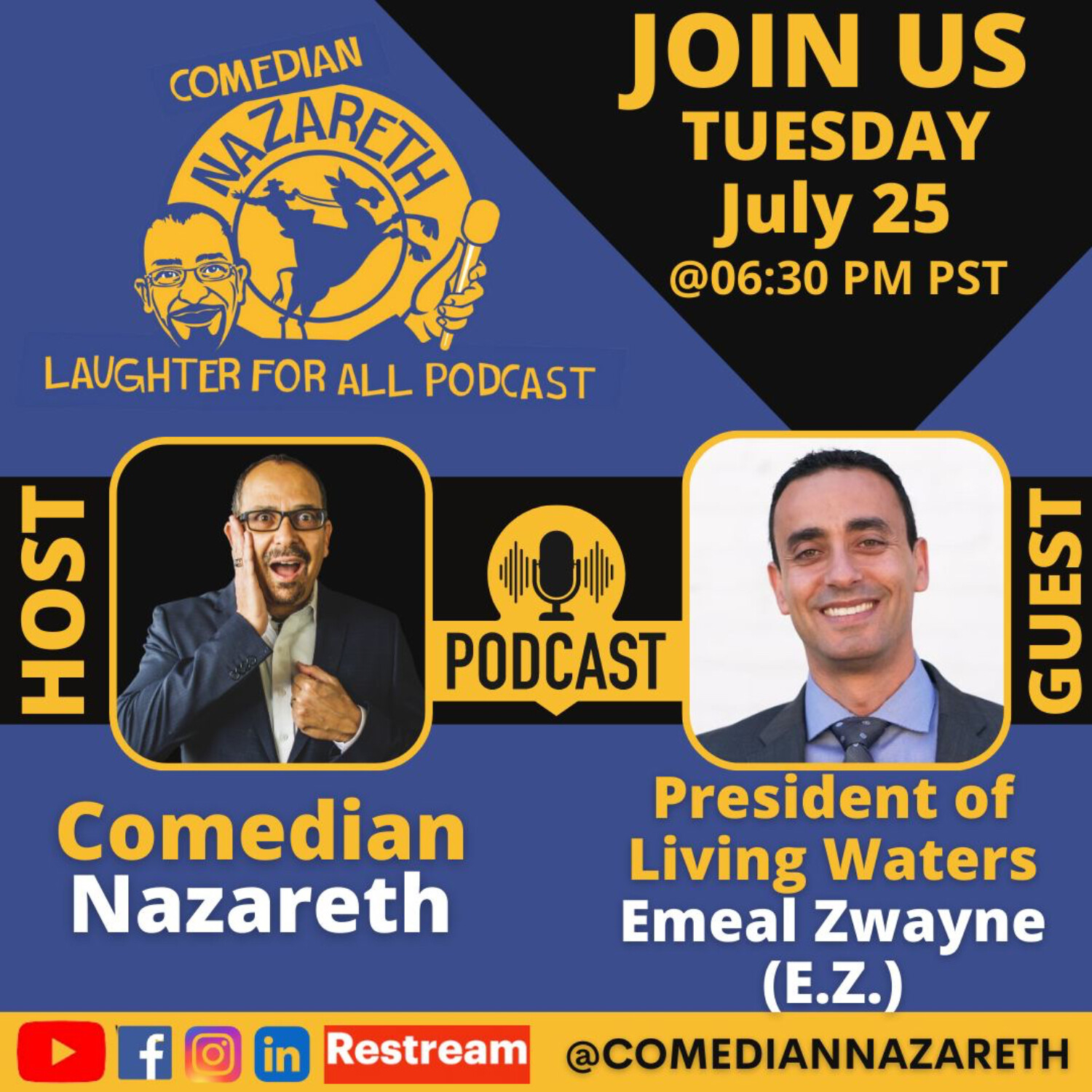 Laughter for All Podcast with Comedian Nazareth