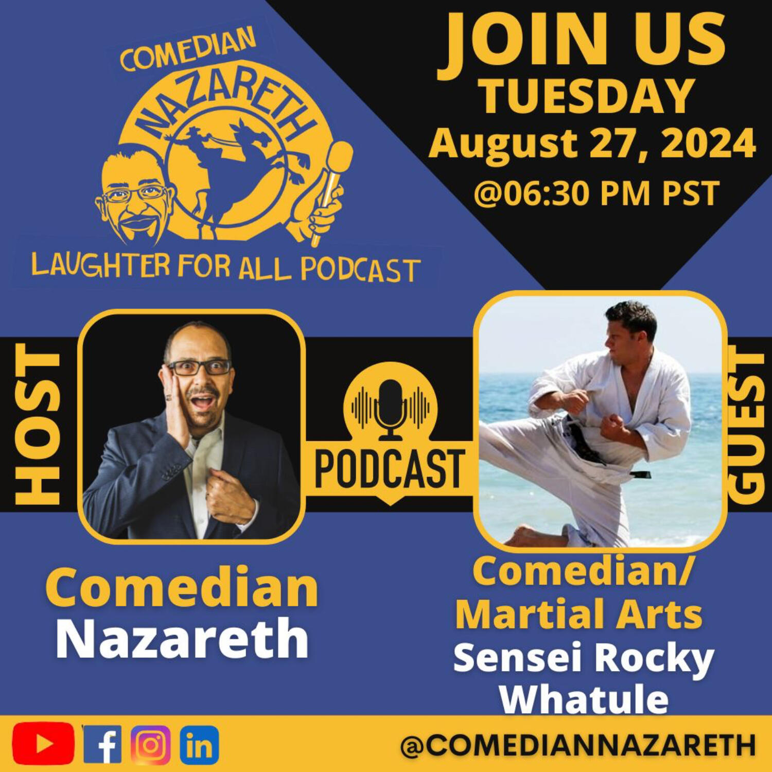 Laughter for All Podcast with Comedian Nazareth