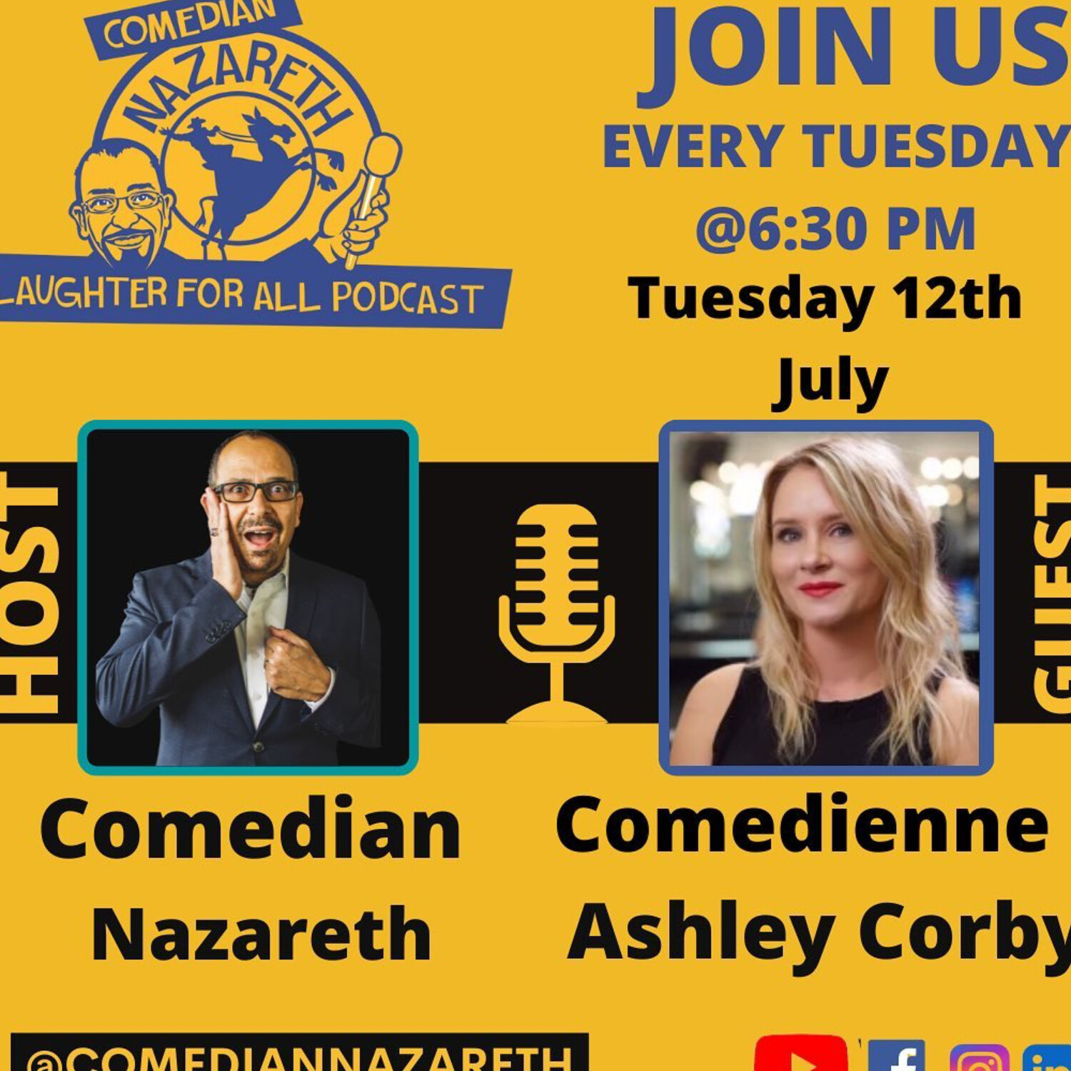 Leaving her orange Hooter shorts behind with Comedienne Ashley Corby episode artwork
