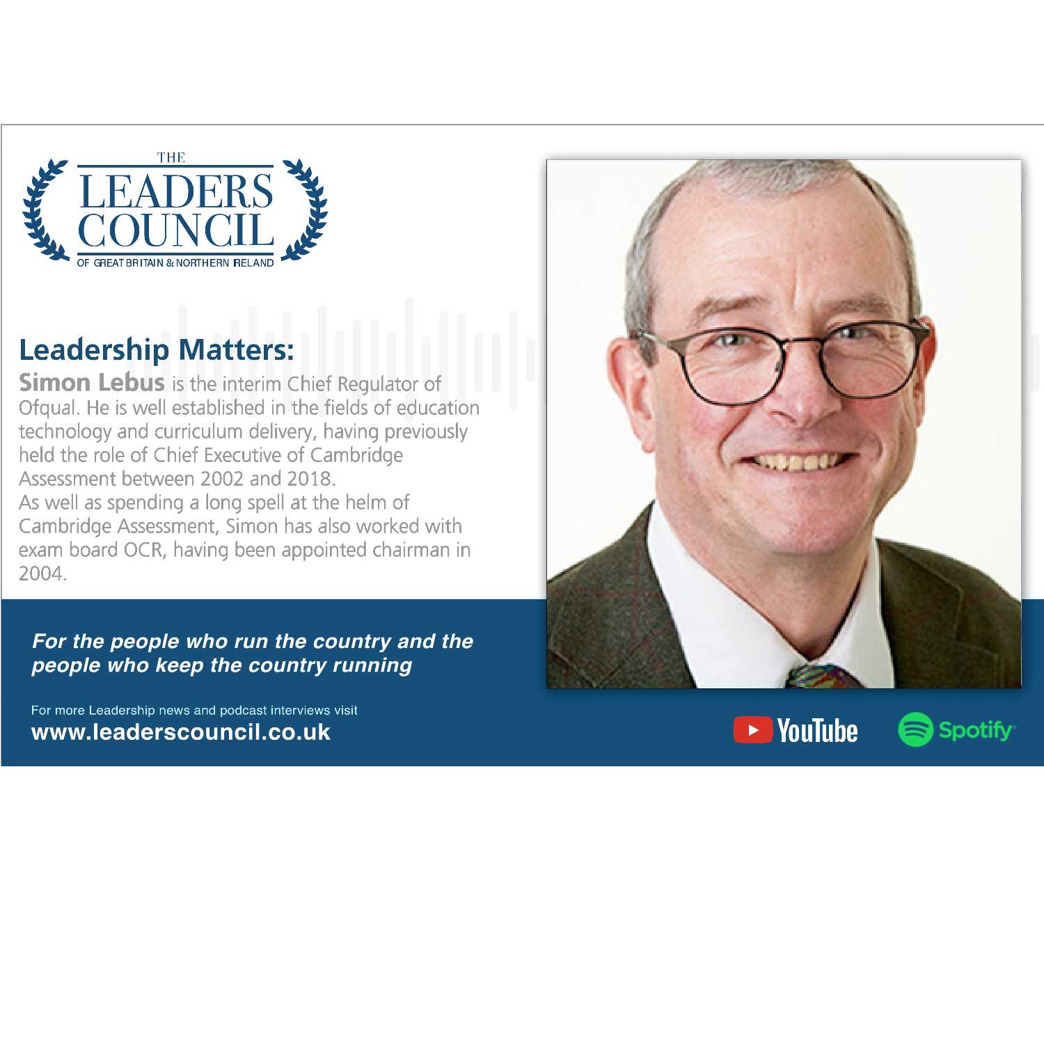 Leadership Matters: Simon Lebus episode artwork