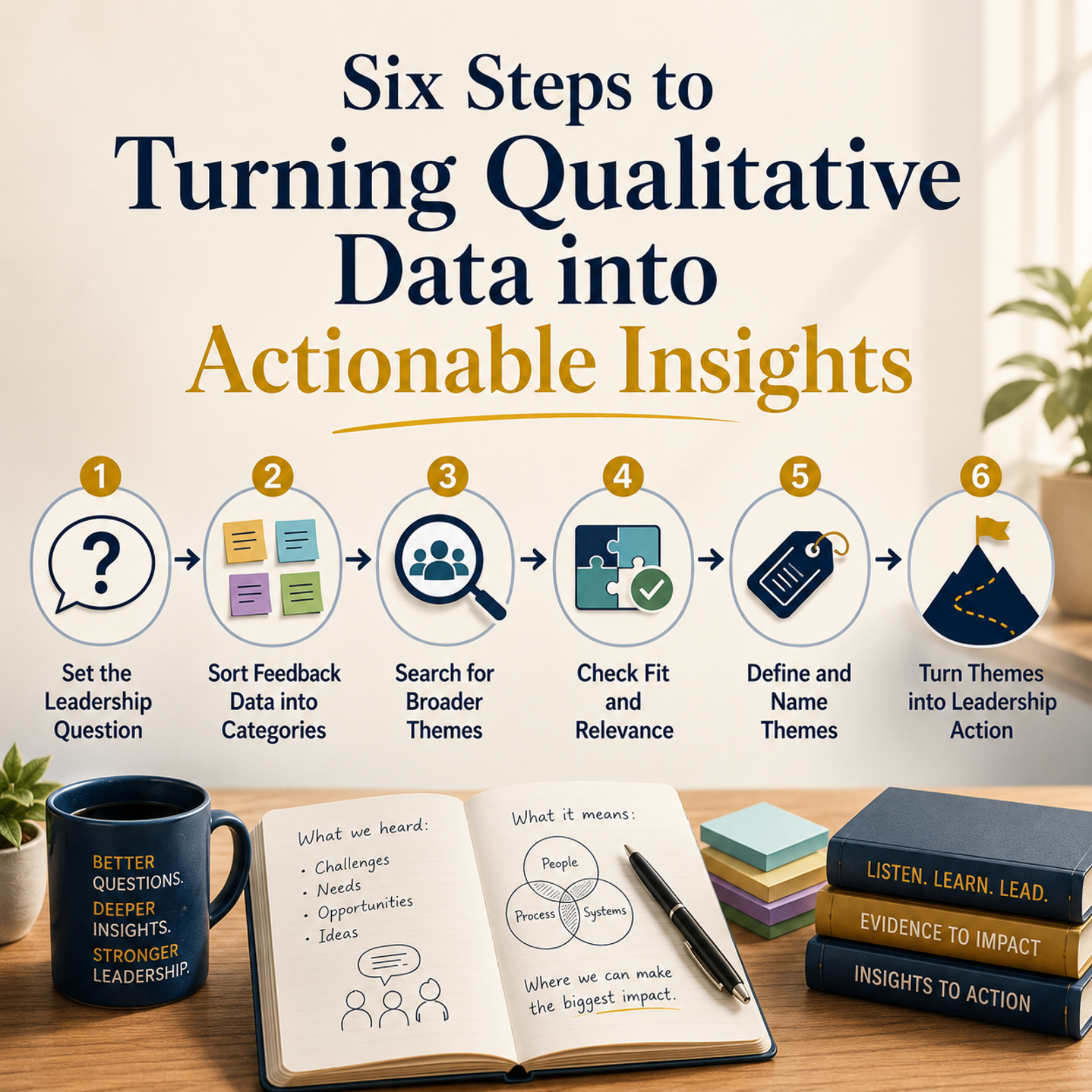 Six Steps to Turning Qualitative Data into Actionable Insights