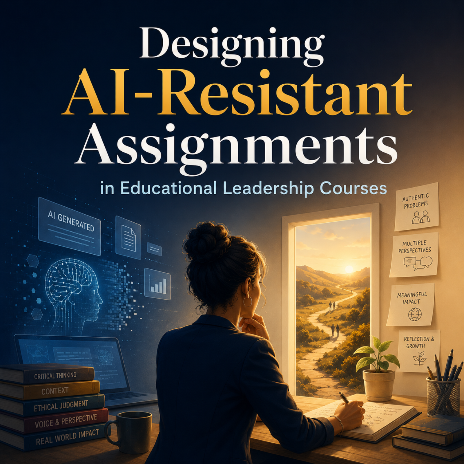 Designing AI-Resistant Assignments in Educational Leadership Courses episode artwork
