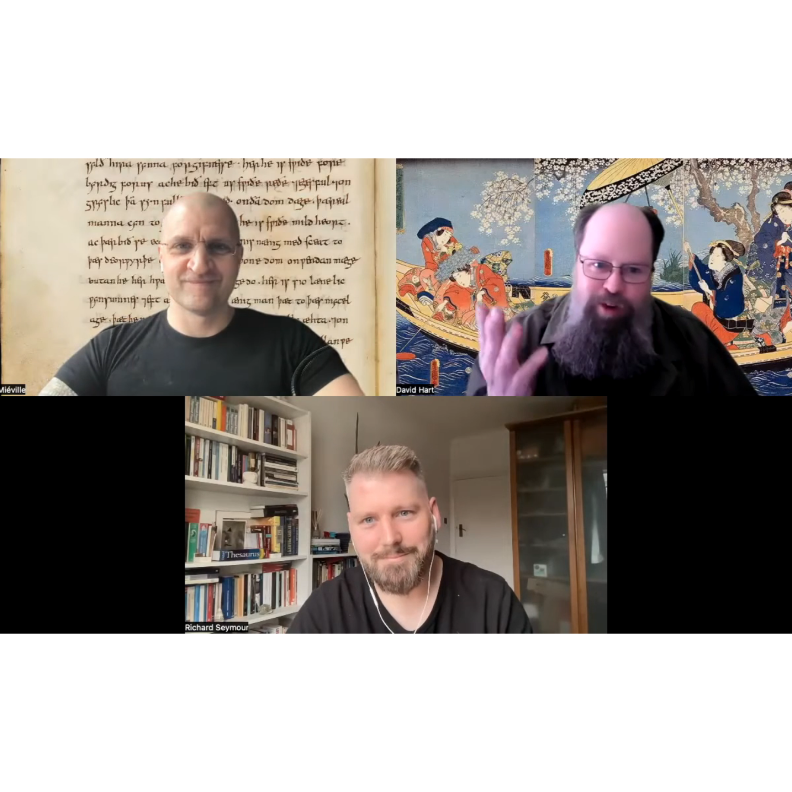#13 - A Conversation Among Richard Seymour, China Miéville, and David Bentley Hart episode artwork
