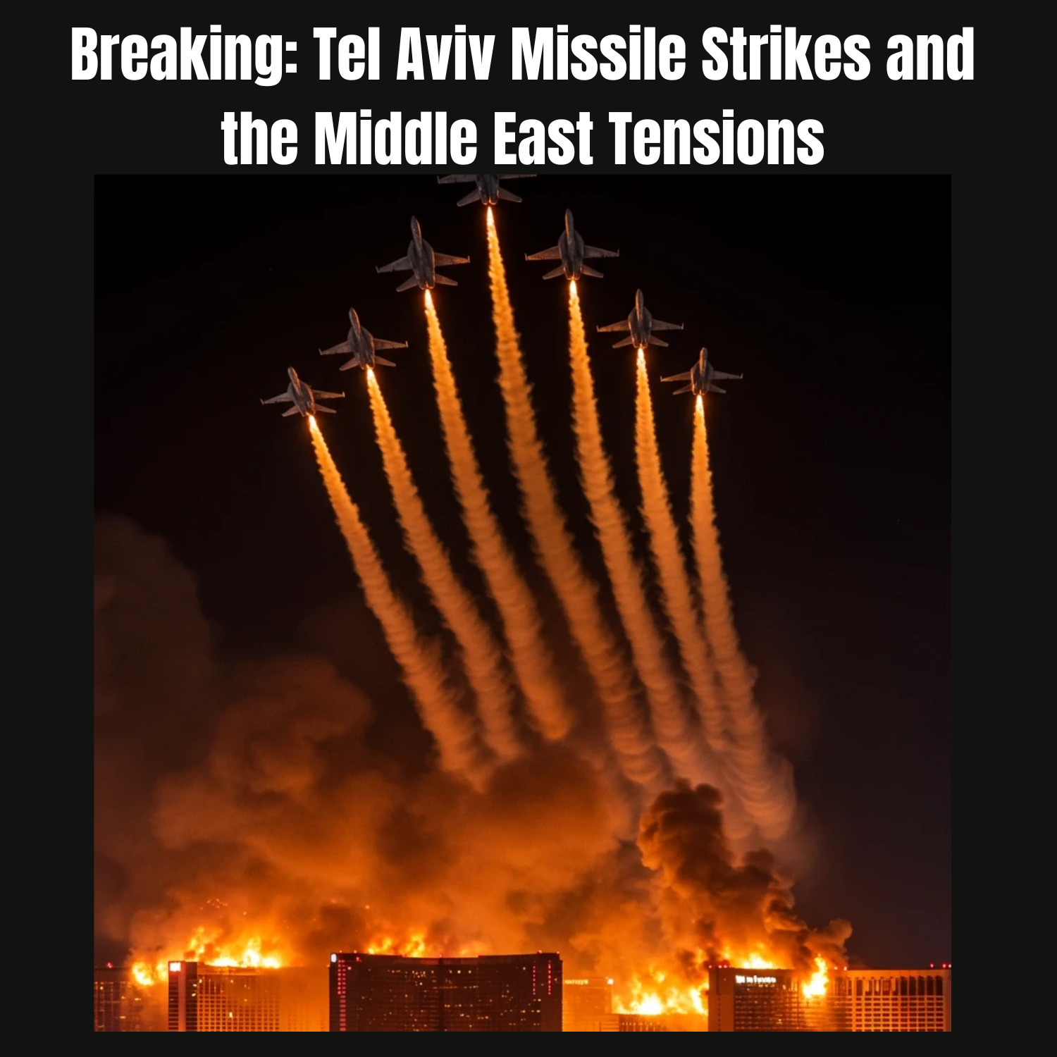 Breaking: Tel Aviv Missile Strikes and the Middle East Tensions