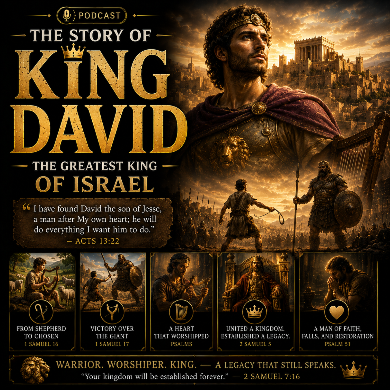 The Story of King David – The Greatest King of Israel episode artwork