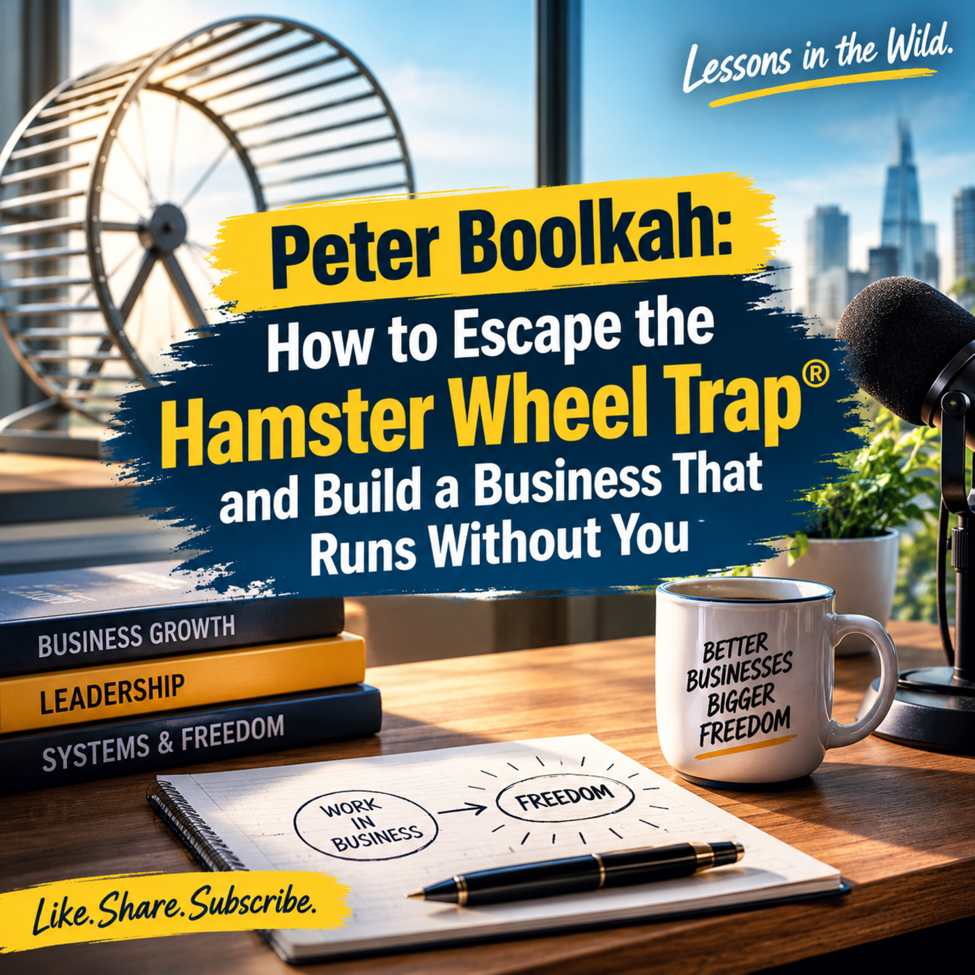 Peter Boolkah: How to Escape the Hamster Wheel Trap® and Build a Business That Runs Without You episode artwork