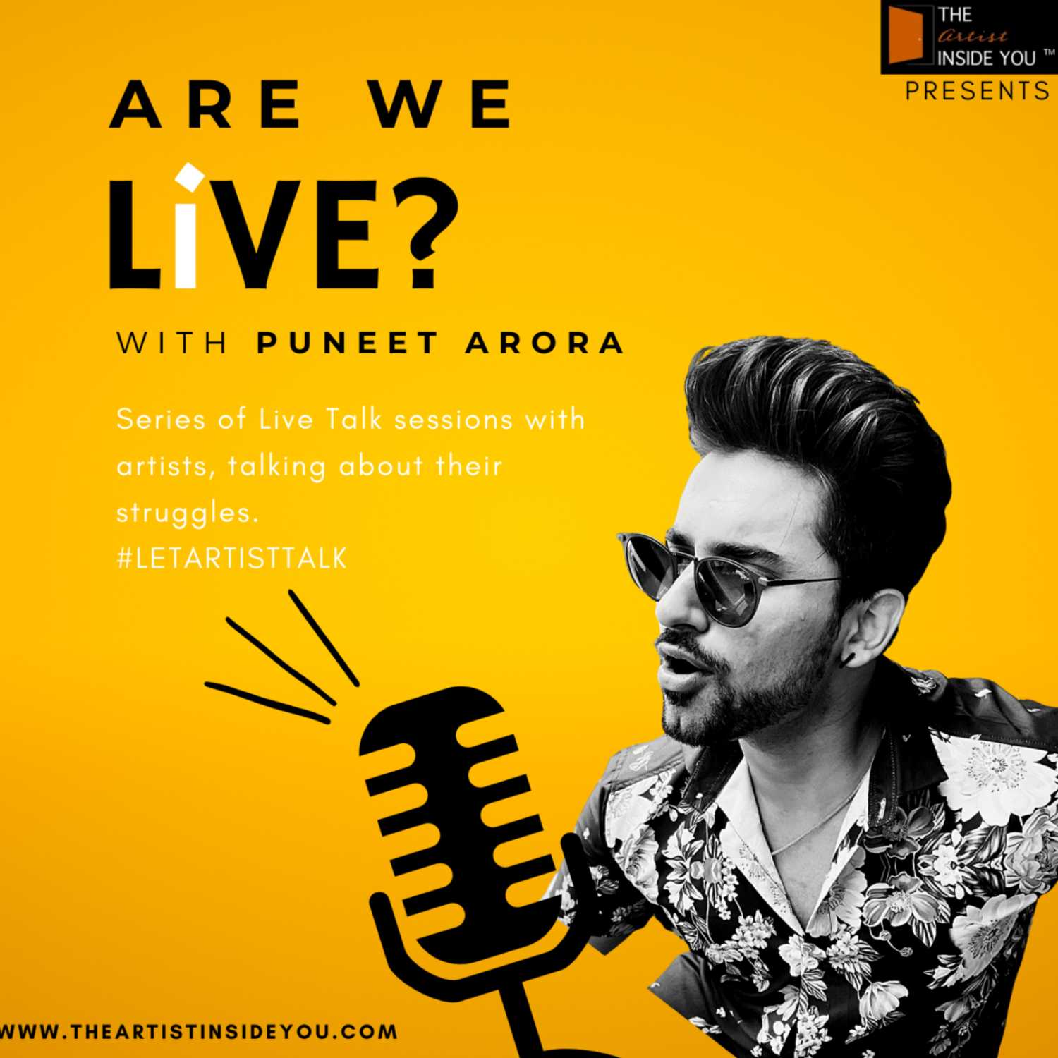 Live talk Session with Artists (Dancers, Actors, Entrepreneurs, Models, Writers) 