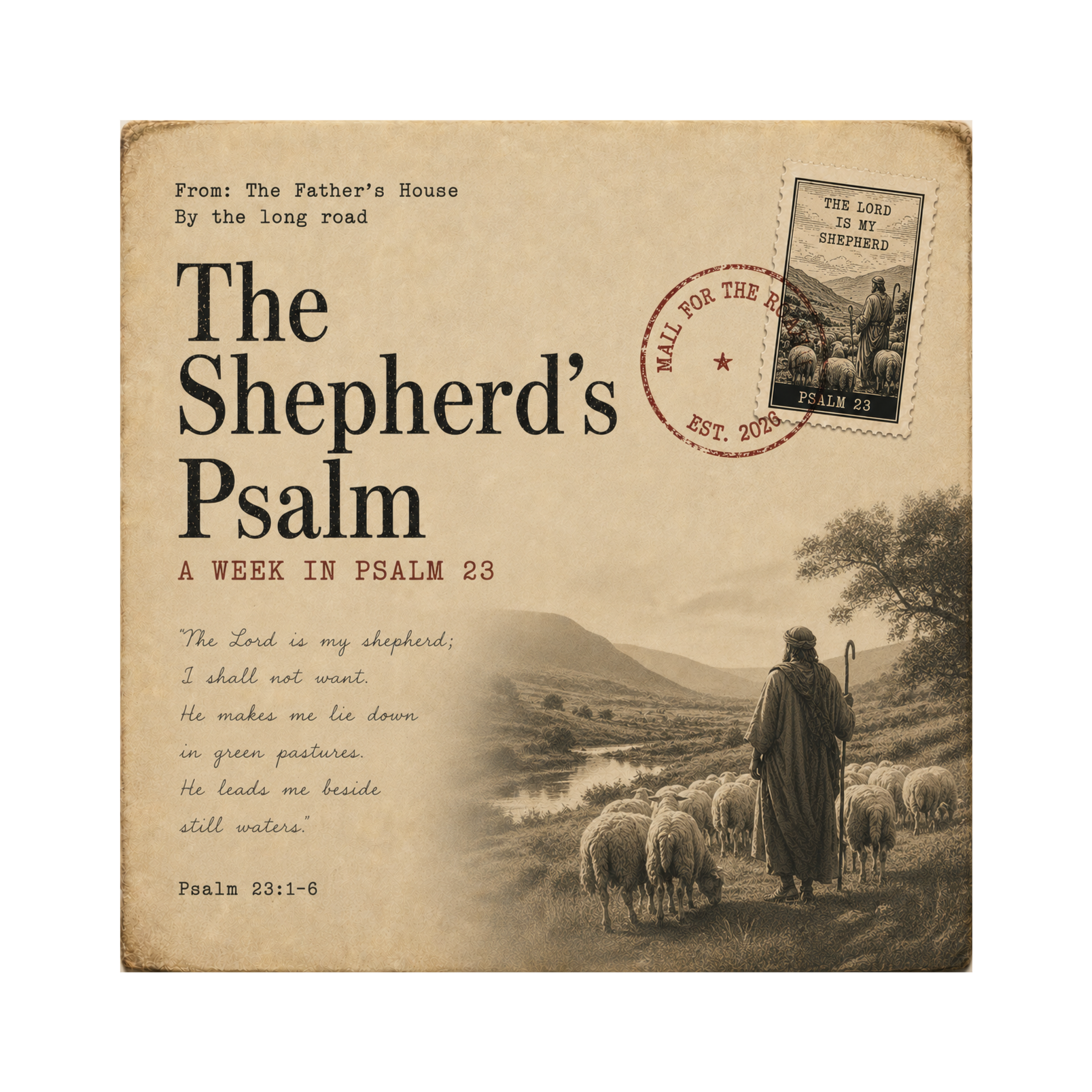 Letter 016 — The Envelope: The Shepherd's Psalm (Psalm 23) episode artwork
