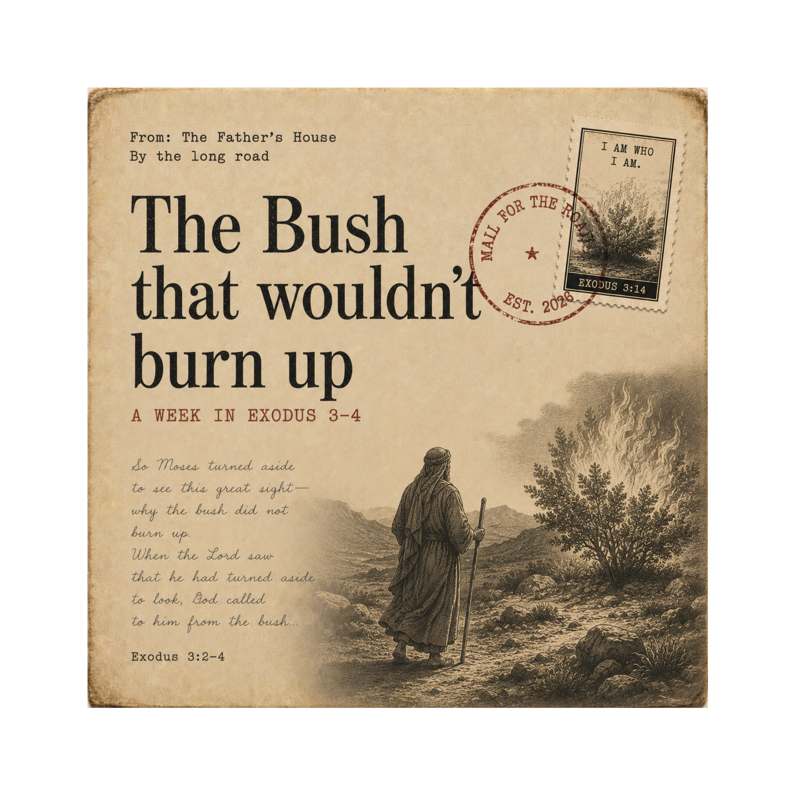 Letter 026 — The Envelope: The Bush That Wouldn't Burn Up (Exodus 3) episode artwork